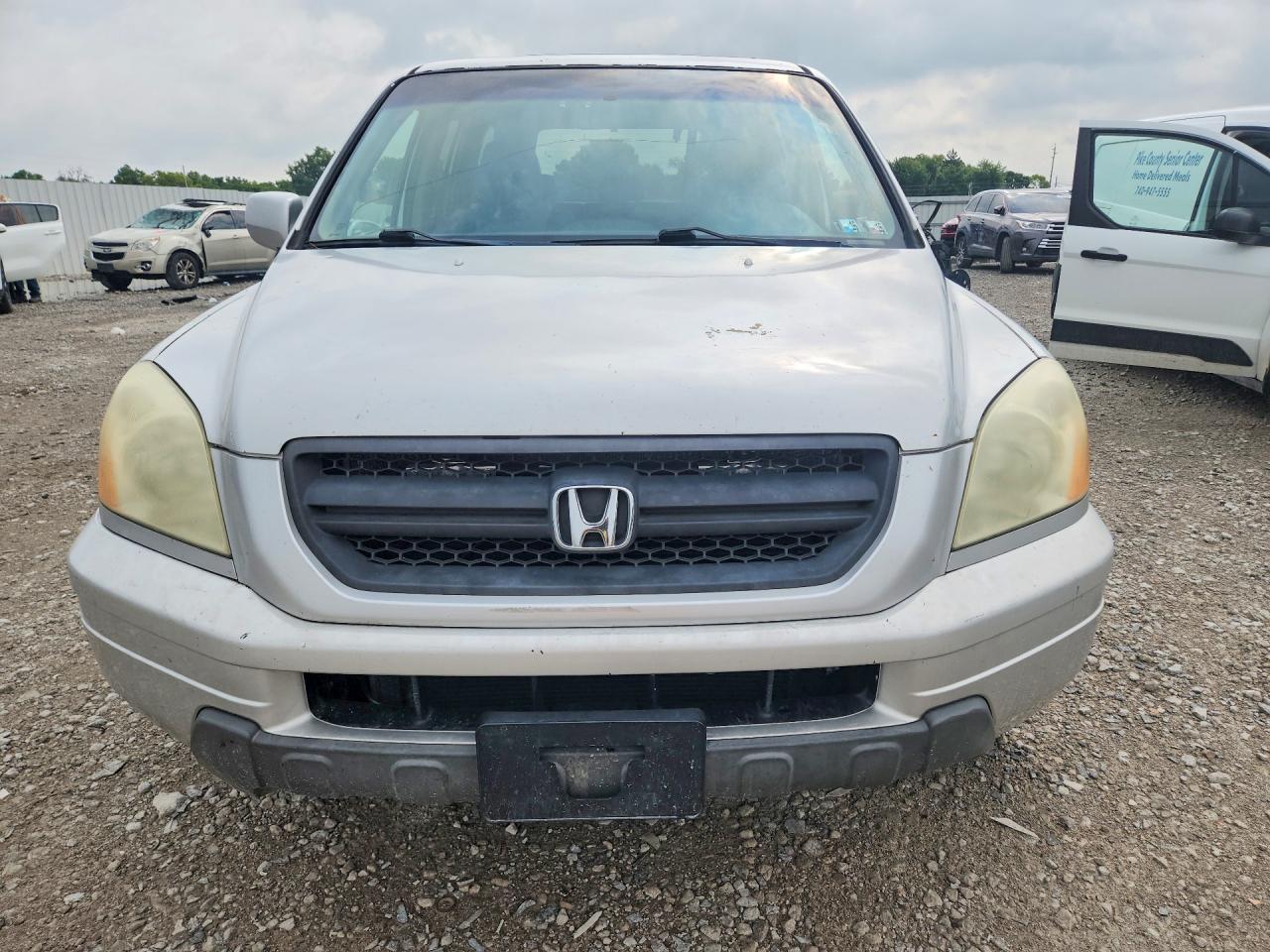 2005 Honda Pilot Exl Silver vin: 5FNYF18625B041657