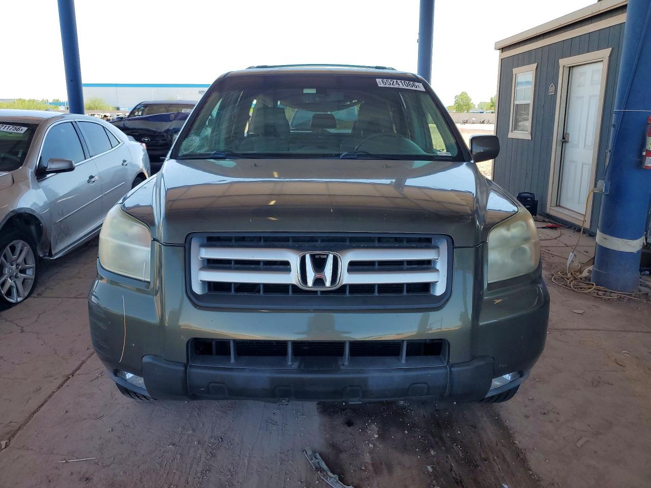 2006 Honda Pilot Ex Green vin: 5FNYF18636B026733