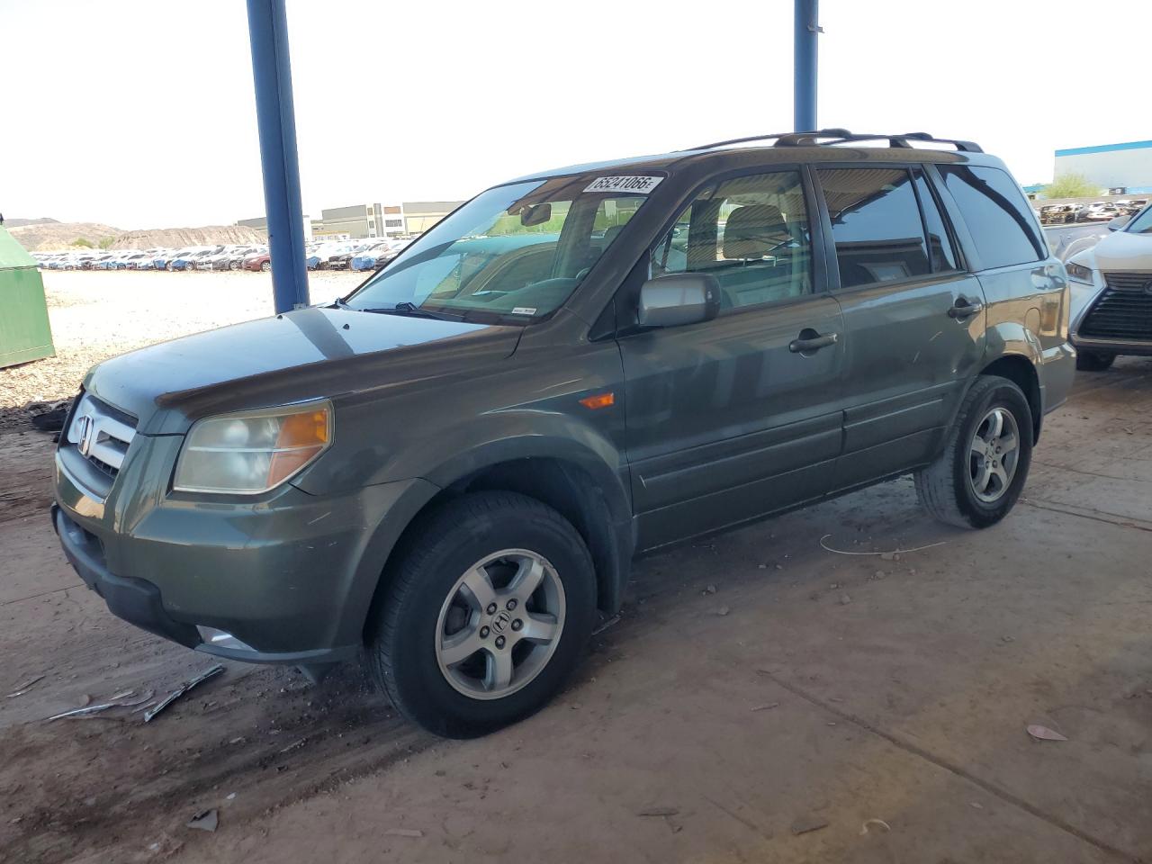 2006 Honda Pilot Ex Green vin: 5FNYF18636B026733