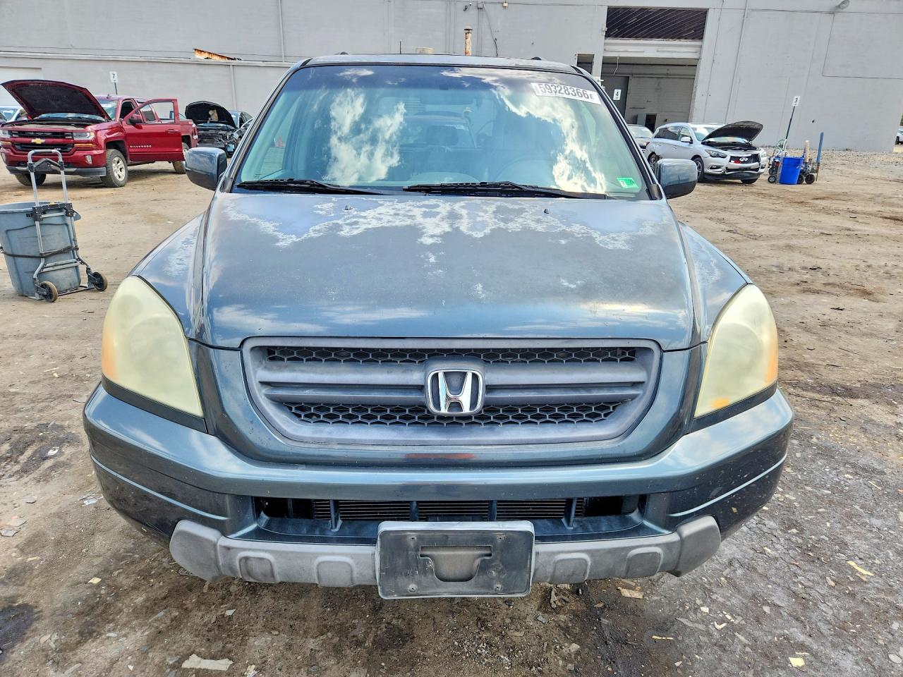 2005 Honda Pilot Exl Gray vin: 5FNYF18645B048397