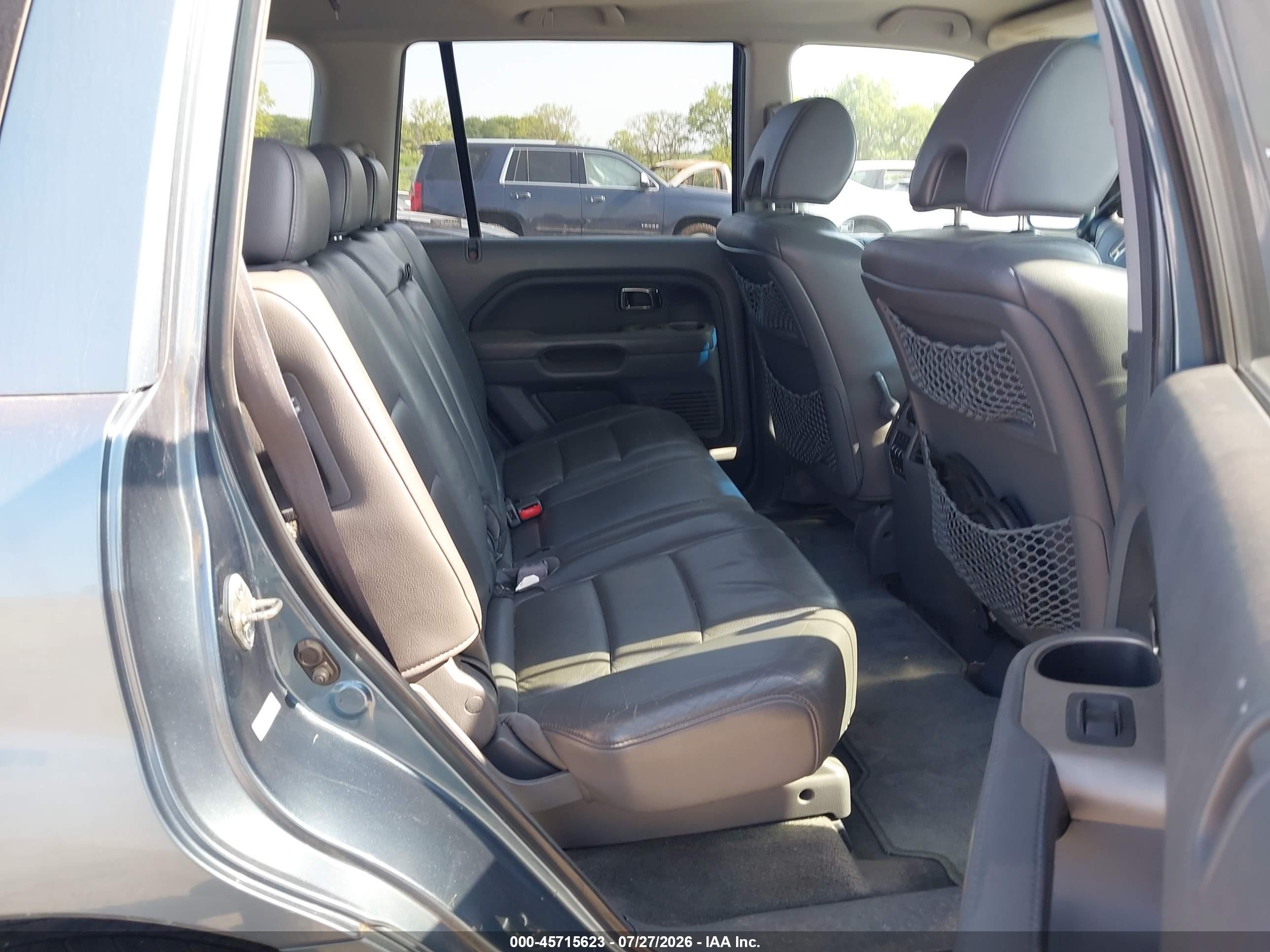 2006 Honda Pilot Ex-l Blue vin: 5FNYF18646B016017