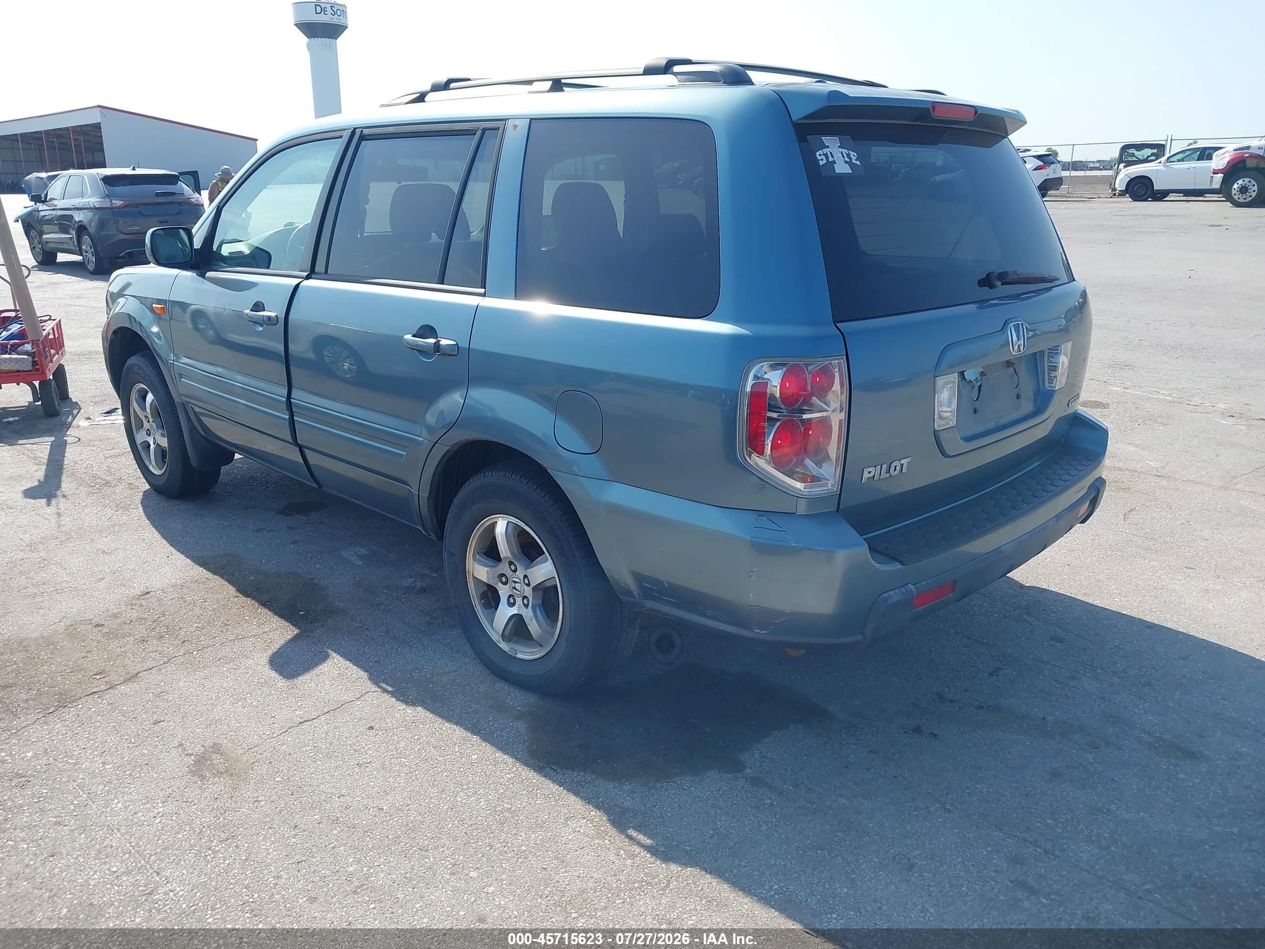 2006 Honda Pilot Ex-l Blue vin: 5FNYF18646B016017