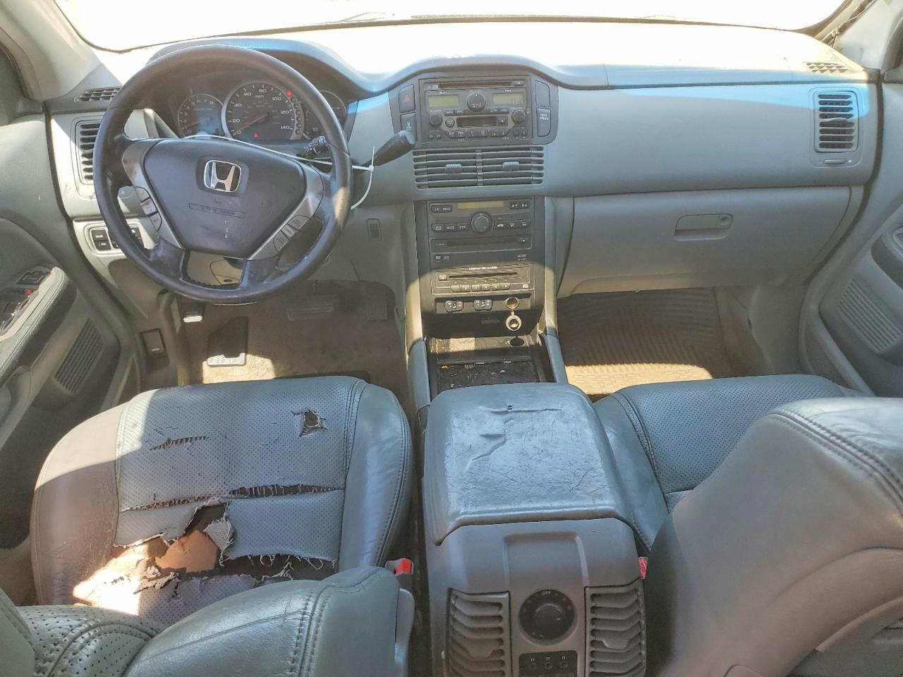 2005 Honda Pilot Exl White vin: 5FNYF18655B045069