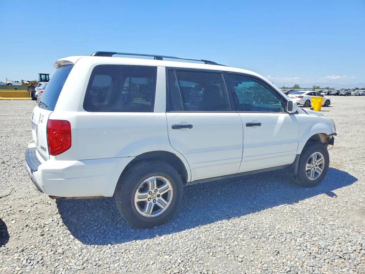 2005 Honda Pilot Exl White vin: 5FNYF18655B045069