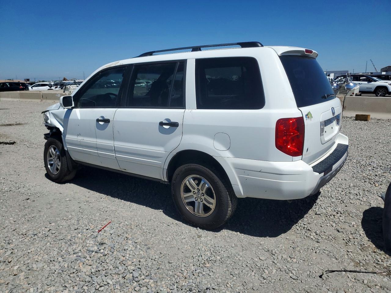 2005 Honda Pilot Exl White vin: 5FNYF18655B045069