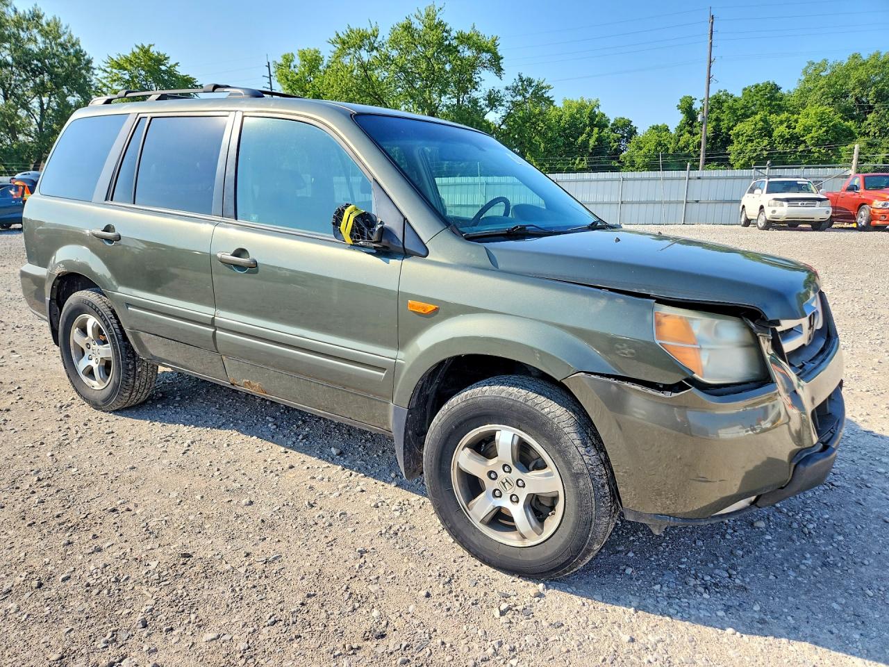 2006 Honda Pilot Ex Gray vin: 5FNYF18656B024451