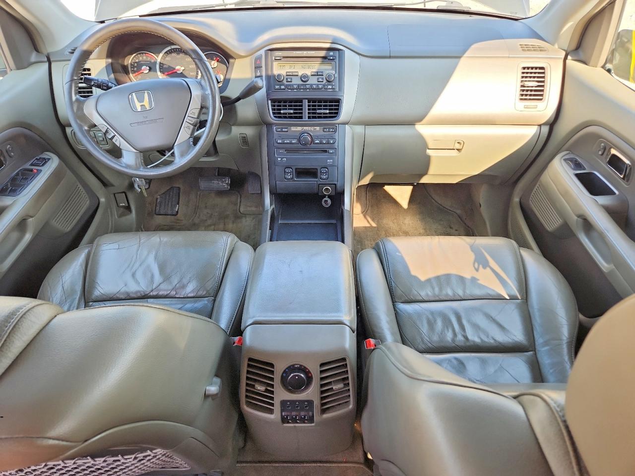 2006 Honda Pilot Ex Gray vin: 5FNYF18656B024451