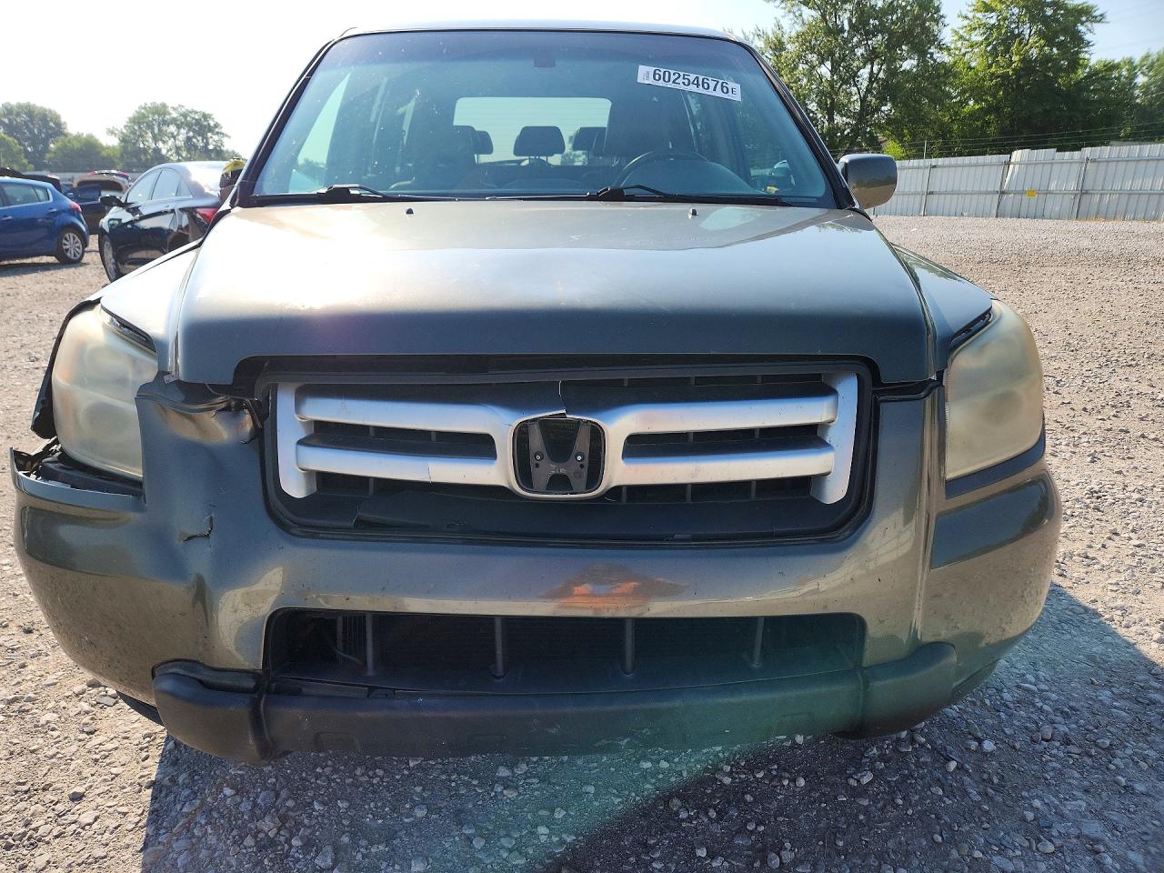 2006 Honda Pilot Ex Gray vin: 5FNYF18656B024451