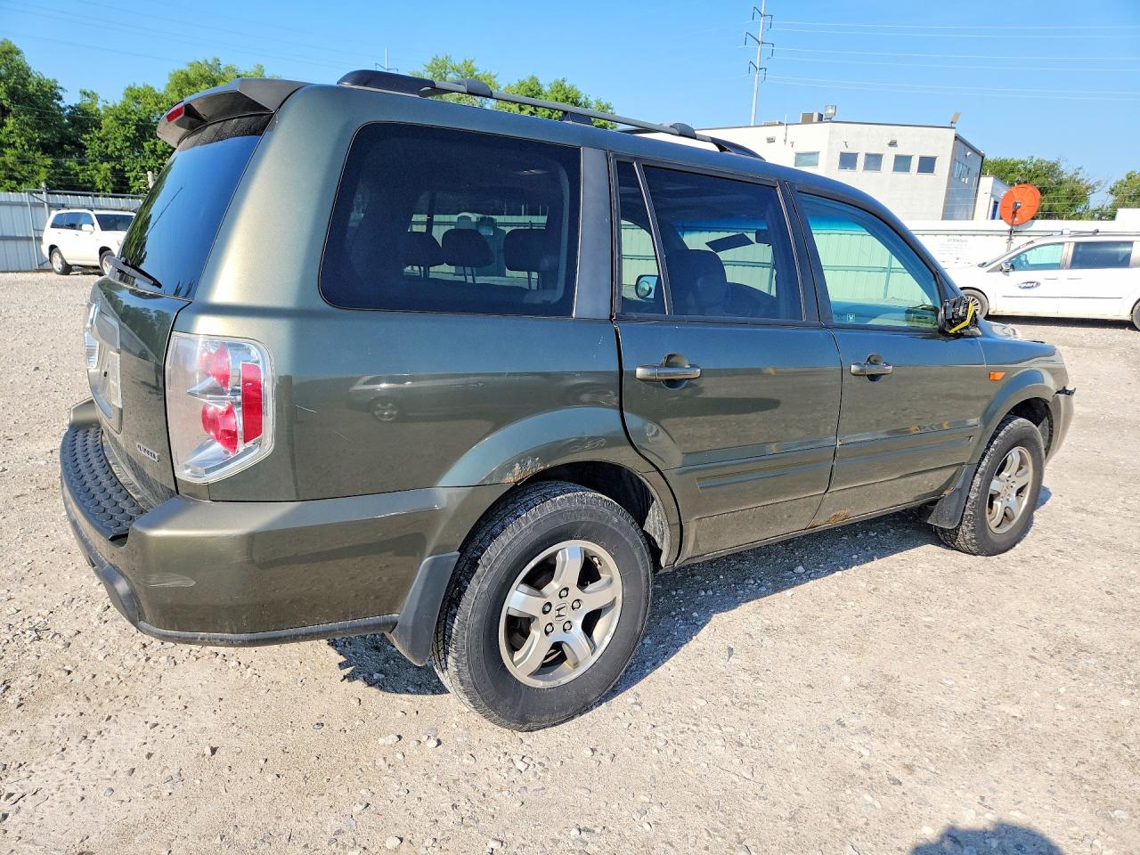 2006 Honda Pilot Ex Gray vin: 5FNYF18656B024451