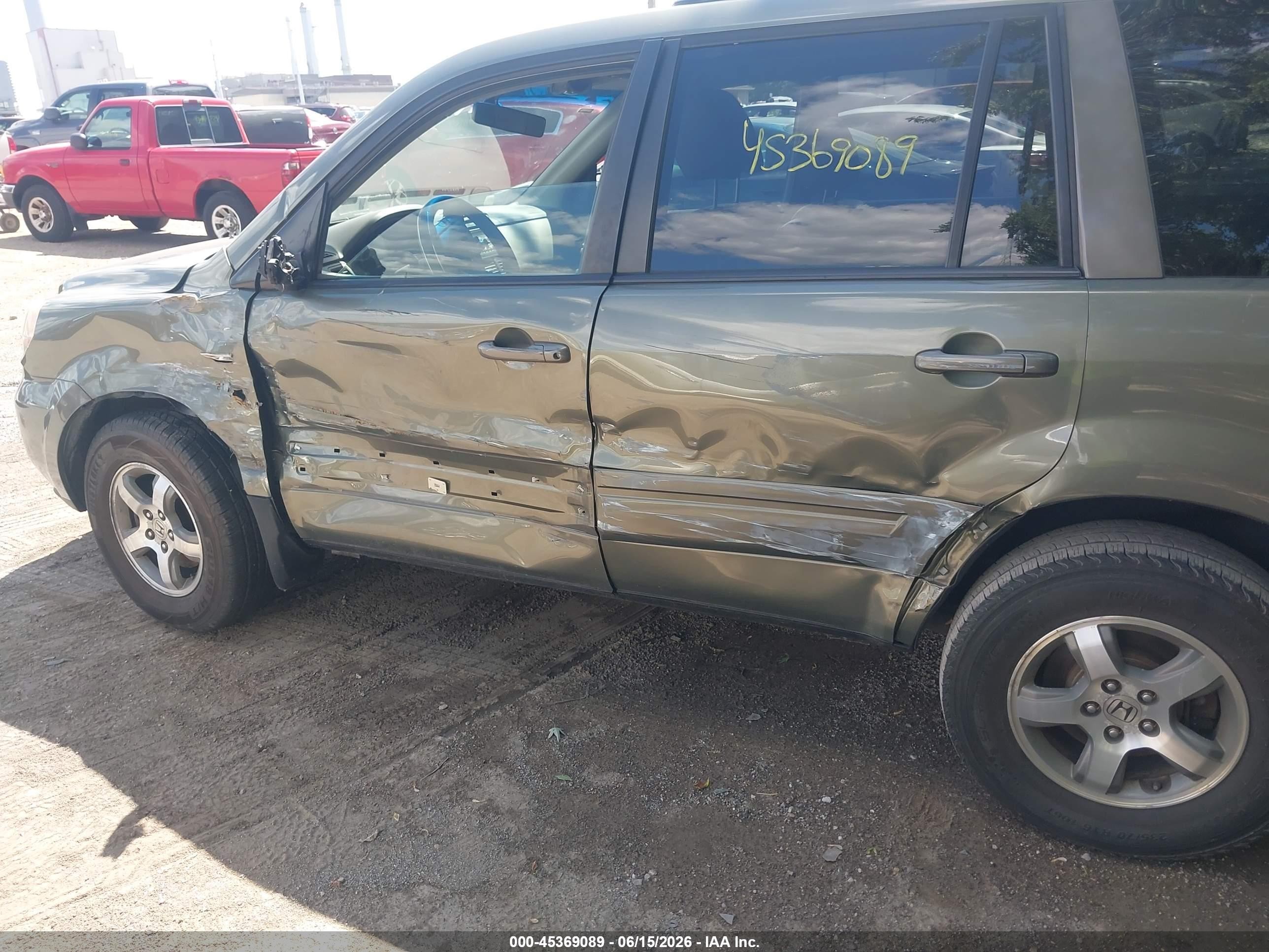 2007 Honda Pilot Ex-l Gray vin: 5FNYF18657B002984
