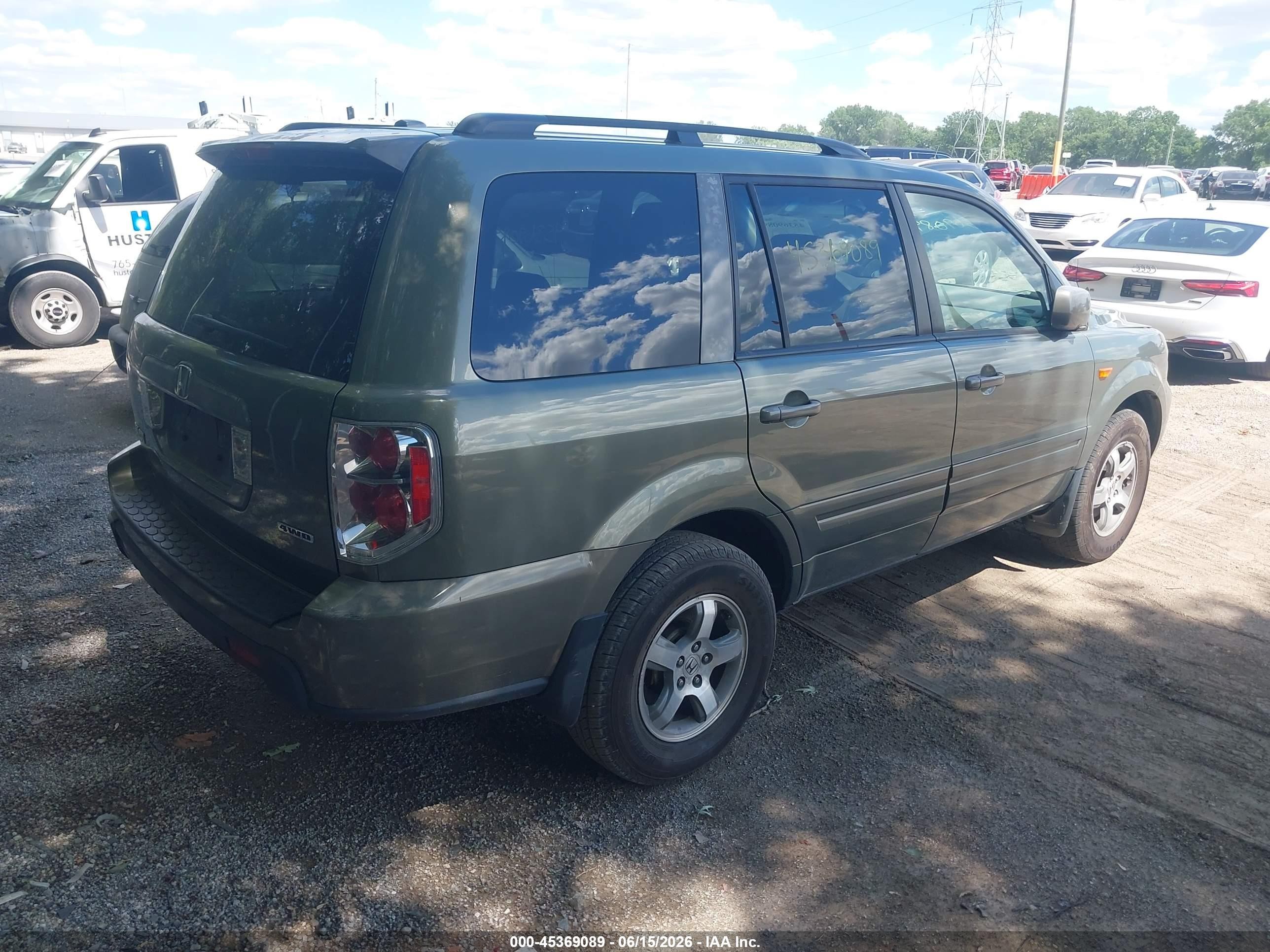 2007 Honda Pilot Ex-l Gray vin: 5FNYF18657B002984