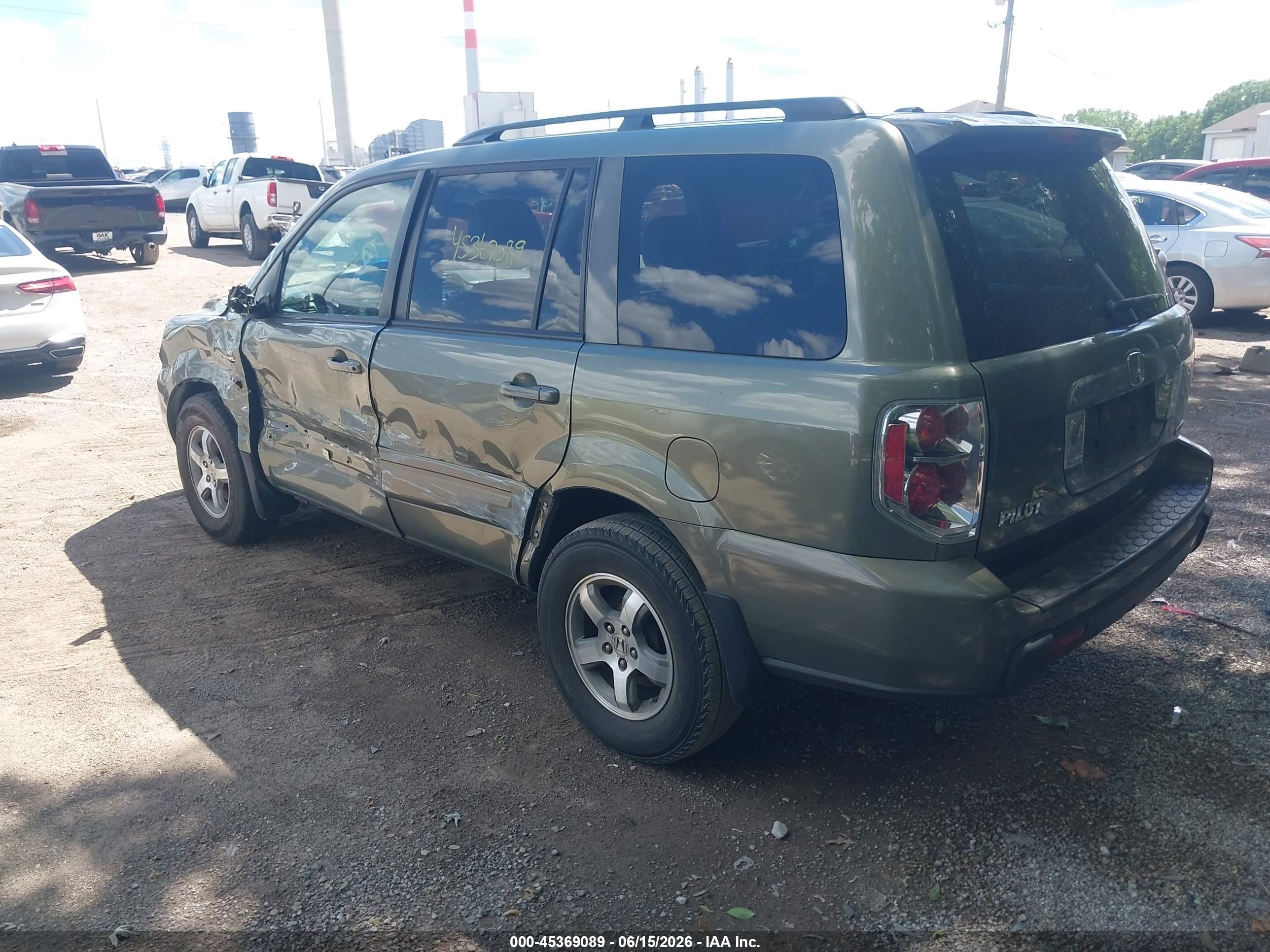 2007 Honda Pilot Ex-l Gray vin: 5FNYF18657B002984