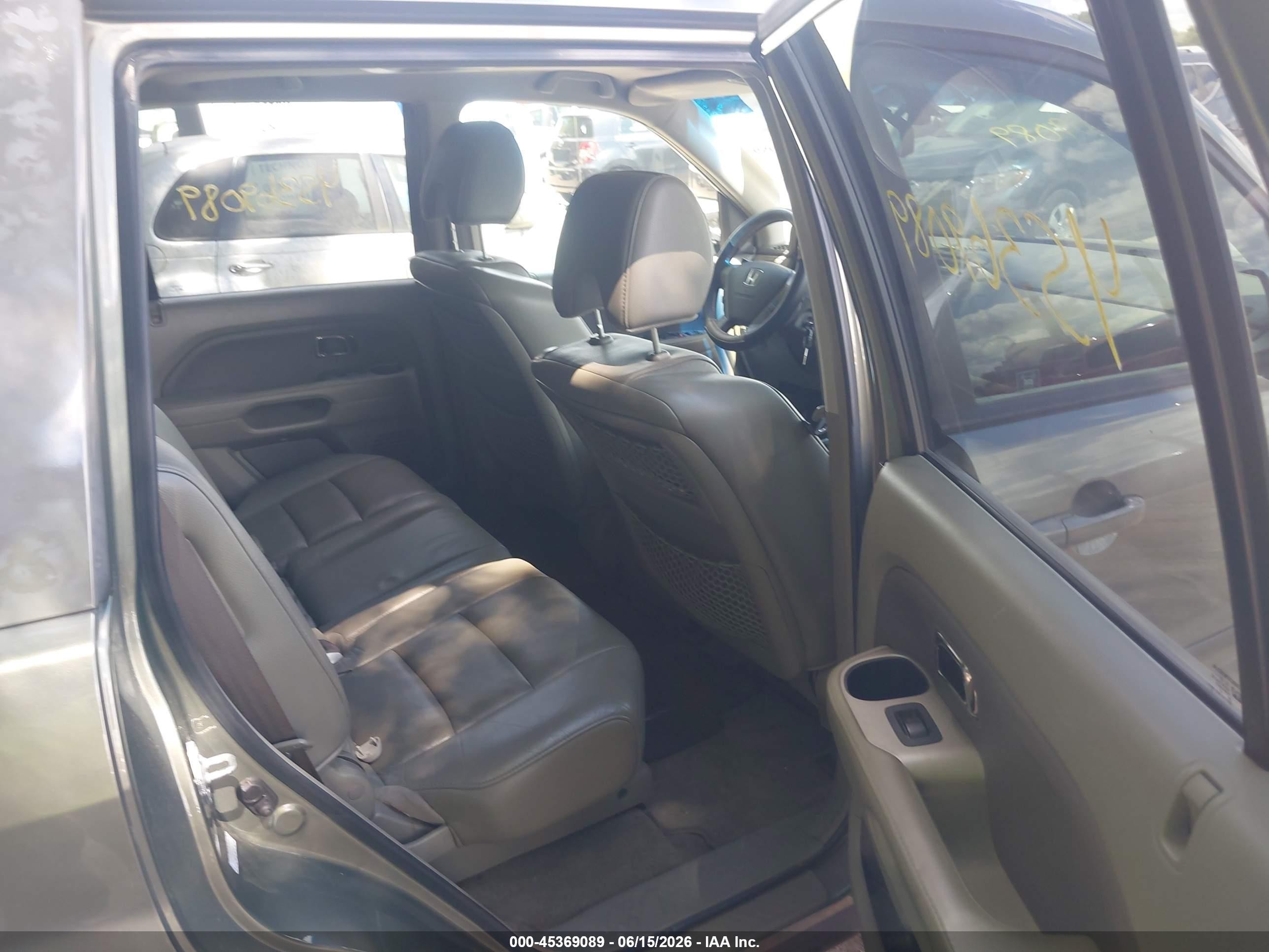 2007 Honda Pilot Ex-l Gray vin: 5FNYF18657B002984