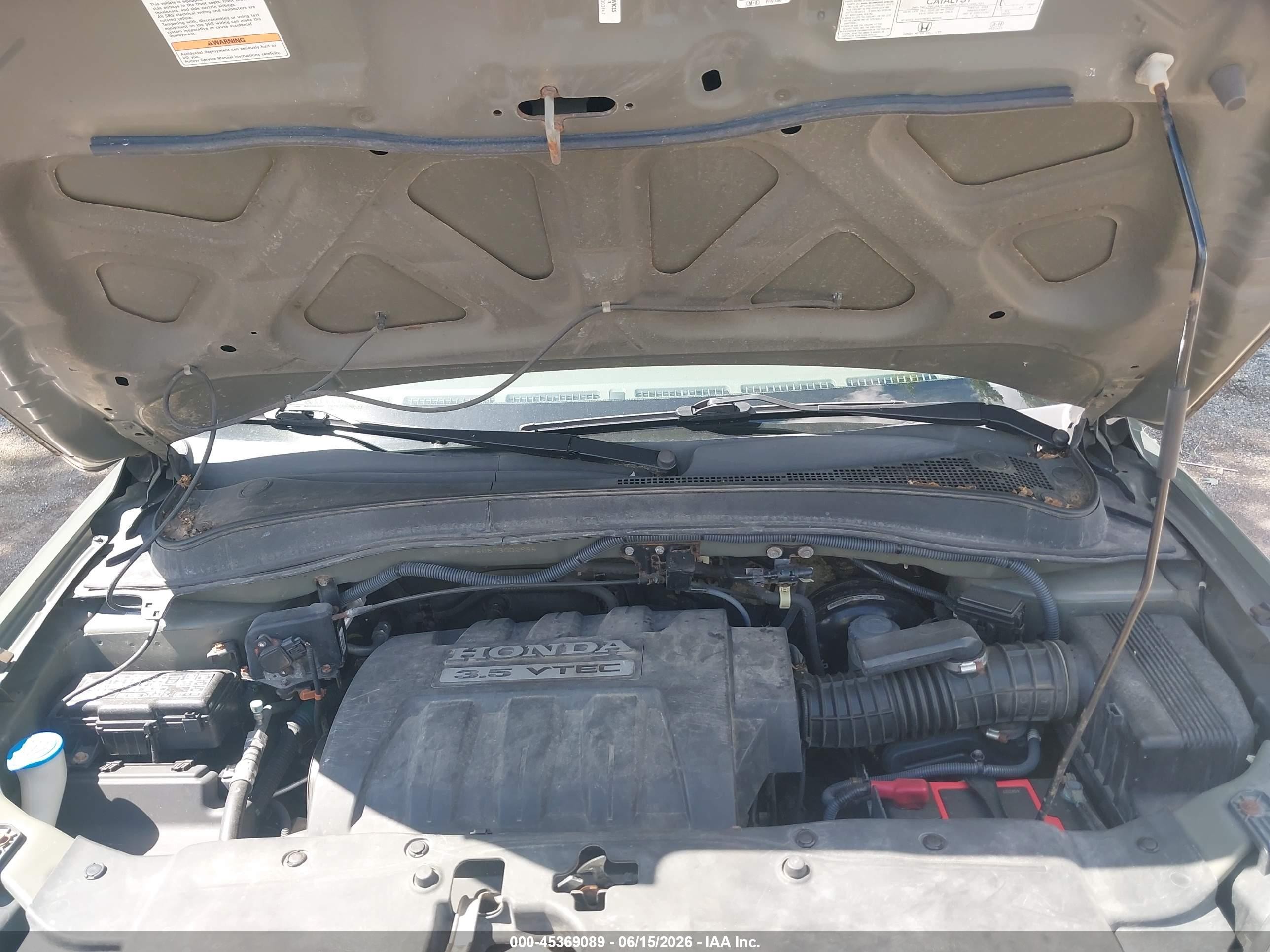 2007 Honda Pilot Ex-l Gray vin: 5FNYF18657B002984