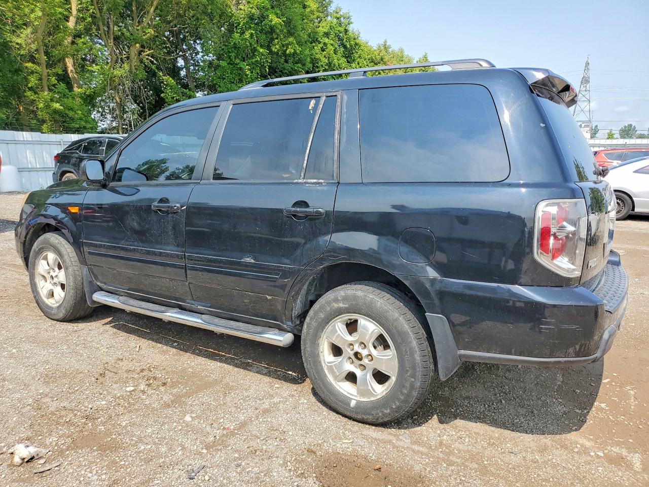 2008 Honda Pilot Exl Black vin: 5FNYF18658B501317
