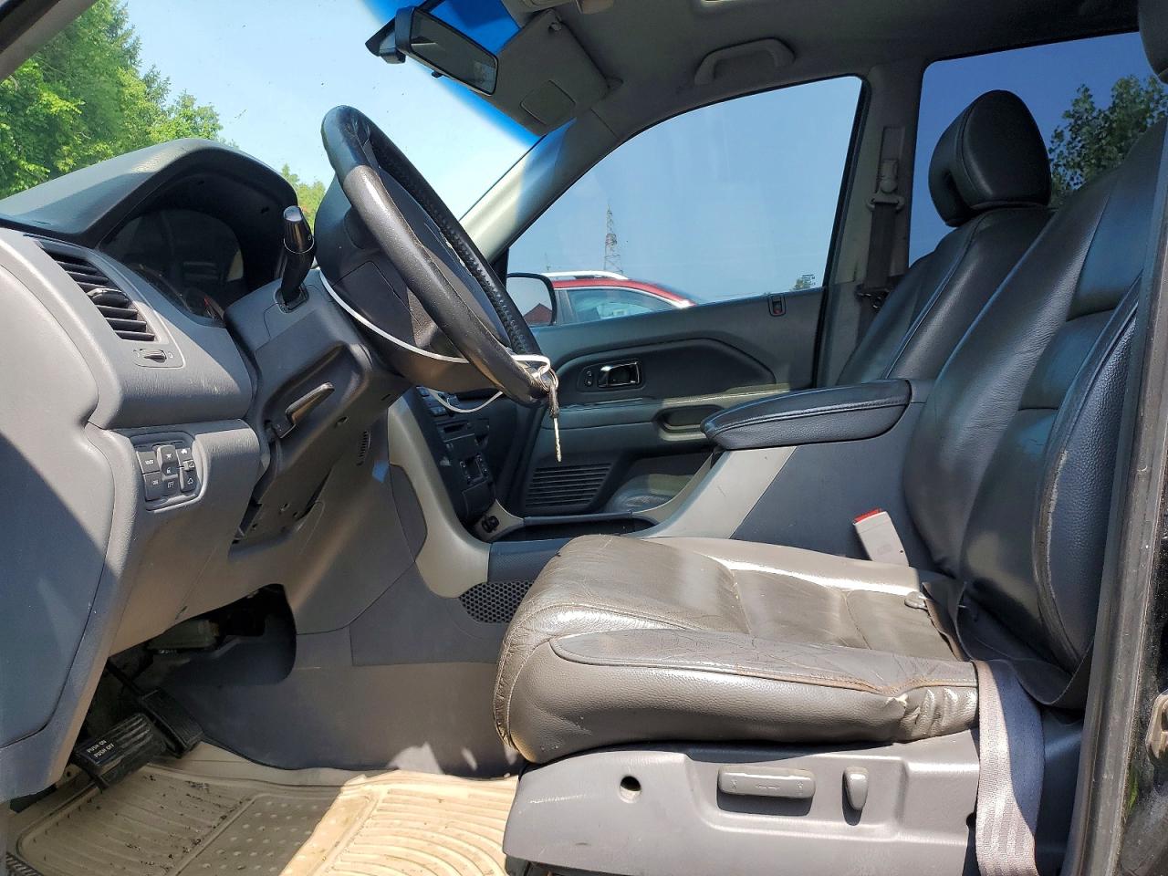 2008 Honda Pilot Exl Black vin: 5FNYF18658B501317