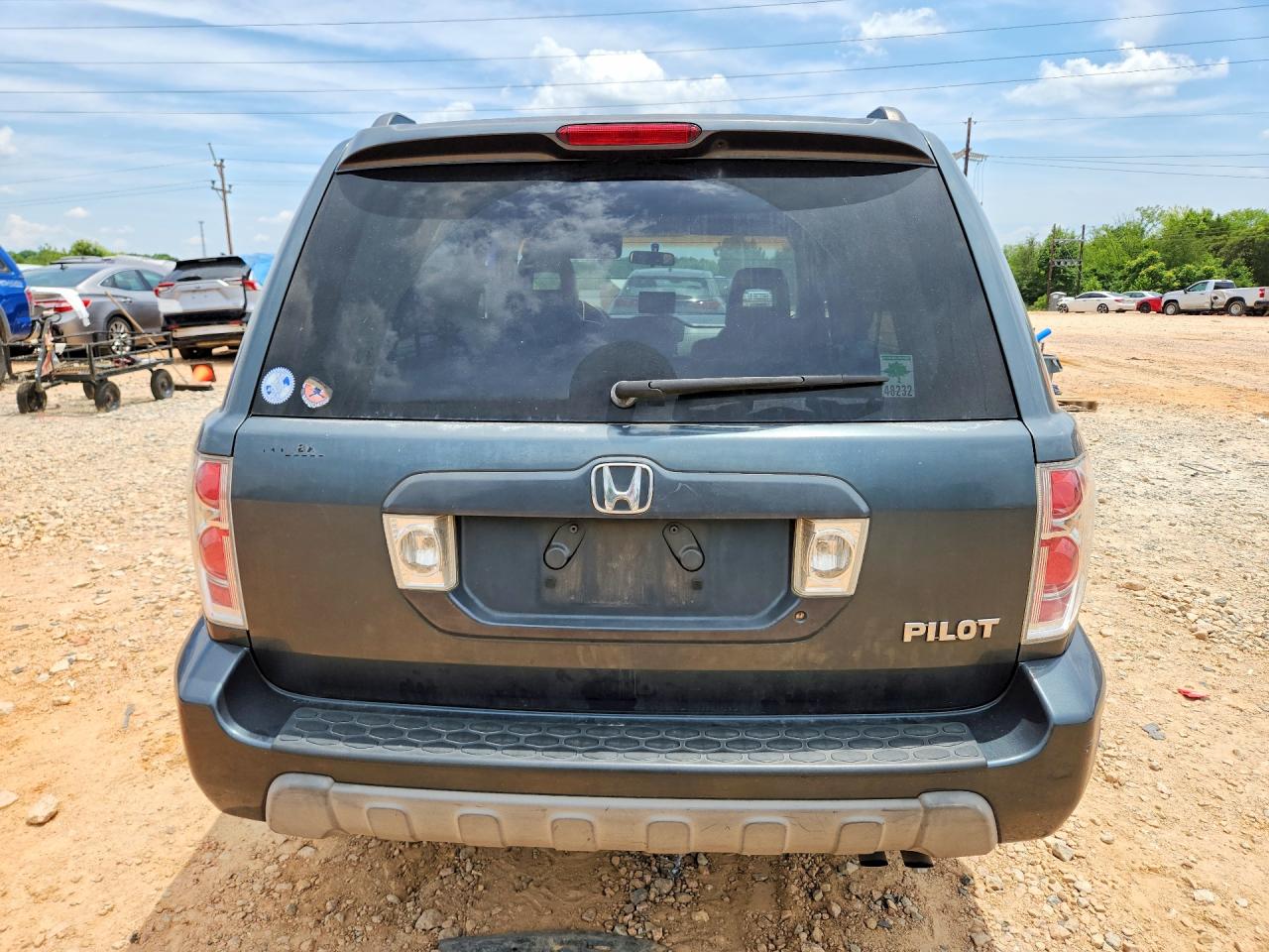 2004 Honda Pilot Exl Gray vin: 5FNYF18664B006215
