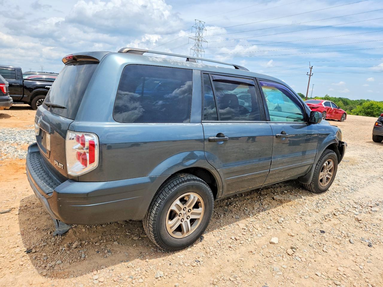 2004 Honda Pilot Exl Gray vin: 5FNYF18664B006215