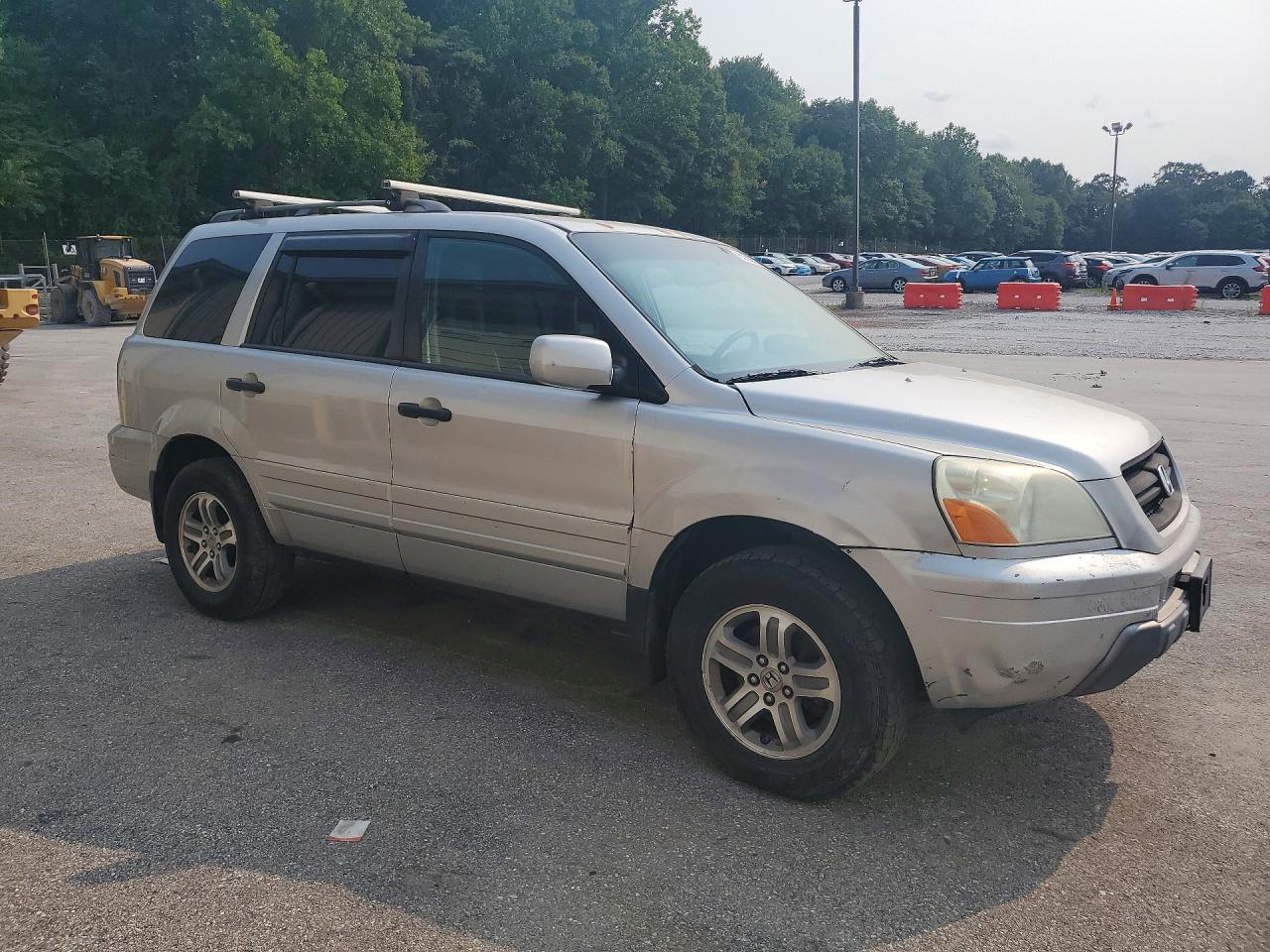 2005 Honda Pilot Exl Silver vin: 5FNYF18665B015806