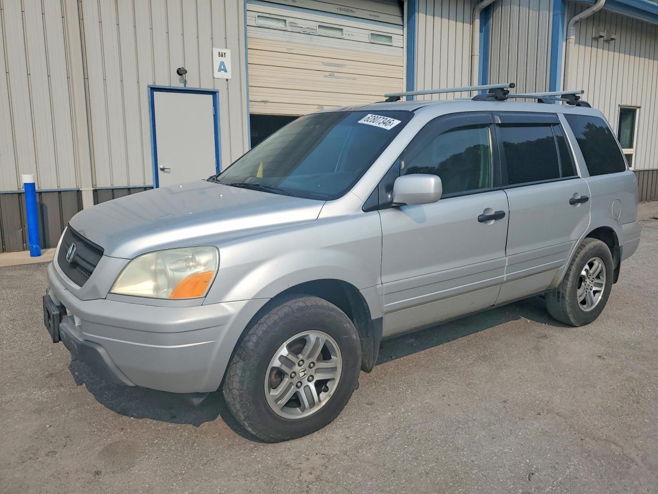 2005 Honda Pilot Exl Silver vin: 5FNYF18665B015806
