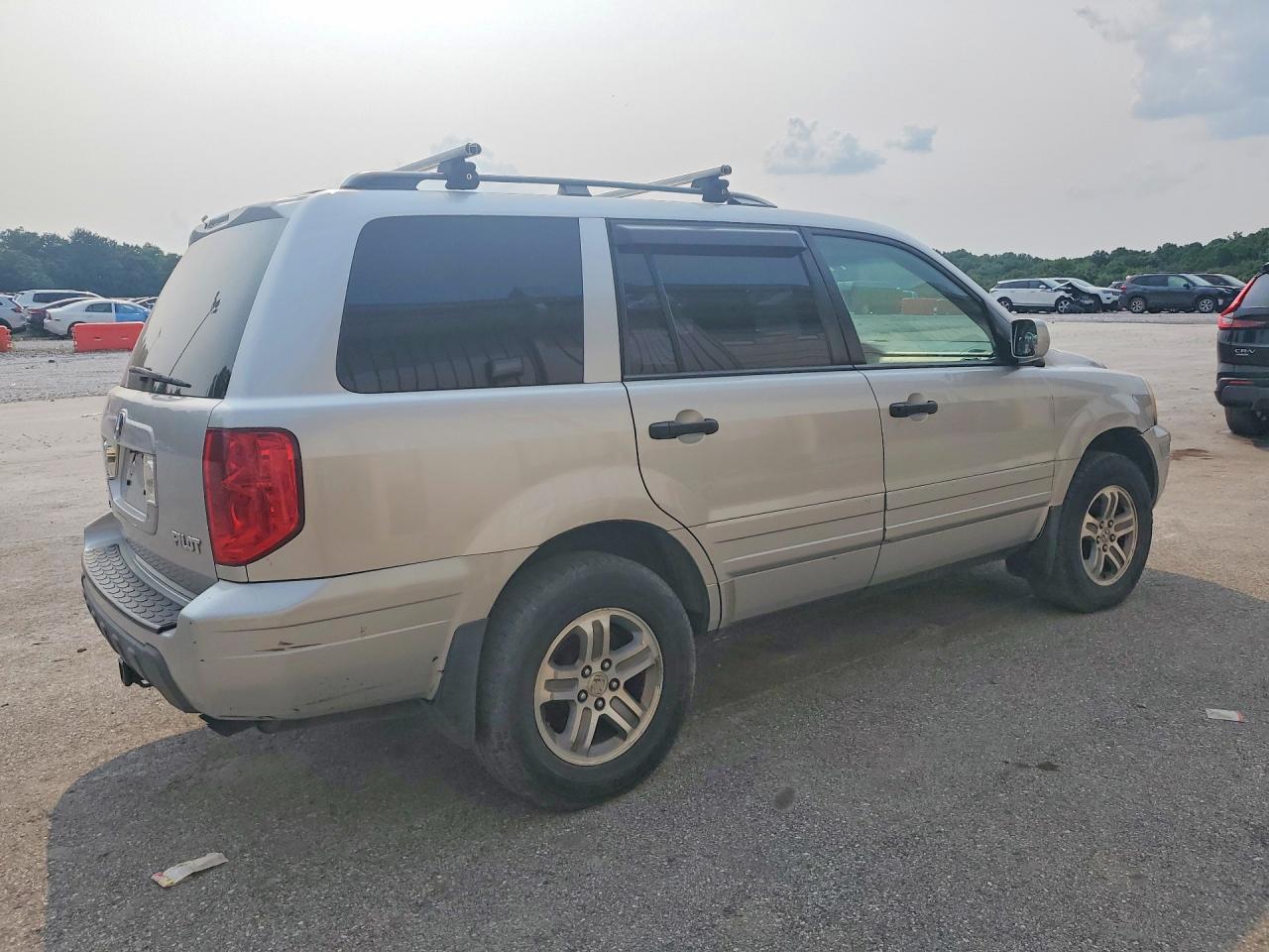 2005 Honda Pilot Exl Silver vin: 5FNYF18665B015806