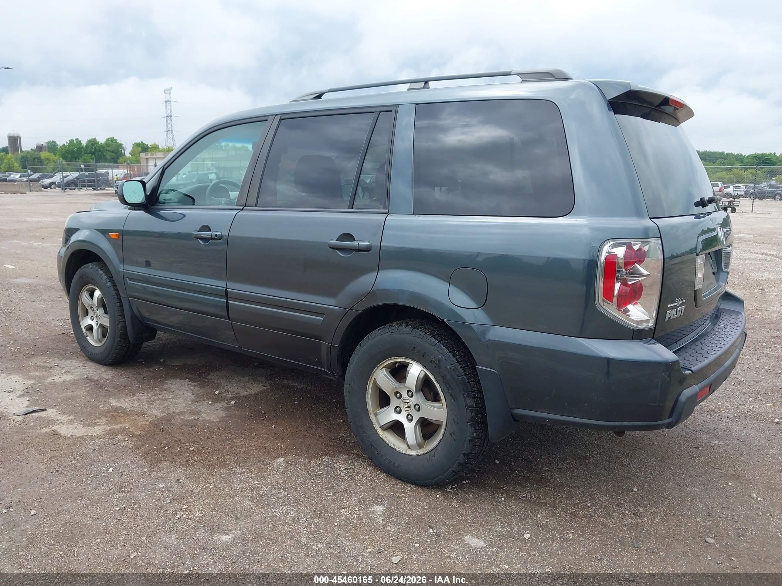 2006 Honda Pilot Ex-l Gray vin: 5FNYF18666B014978