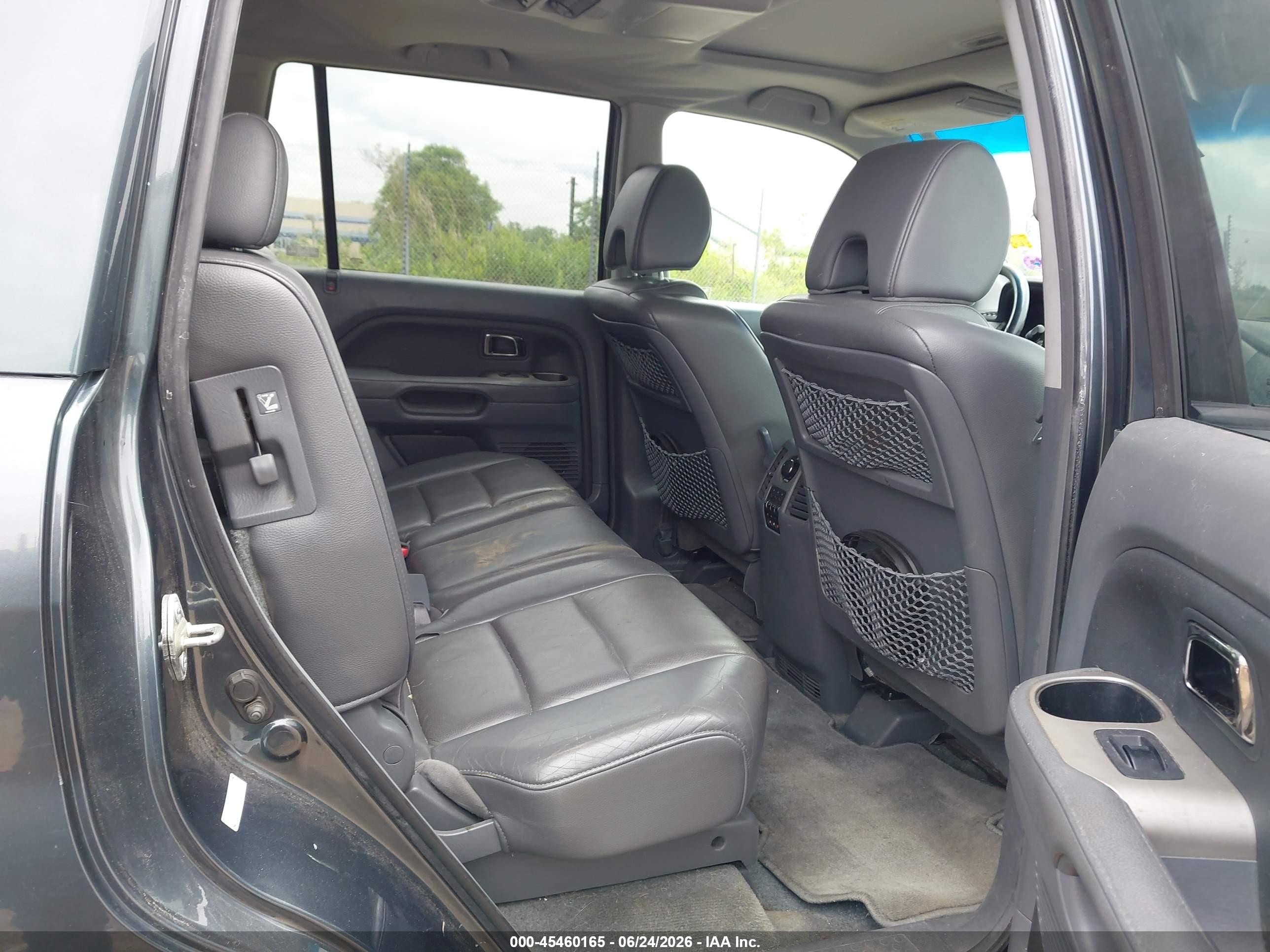 2006 Honda Pilot Ex-l Gray vin: 5FNYF18666B014978