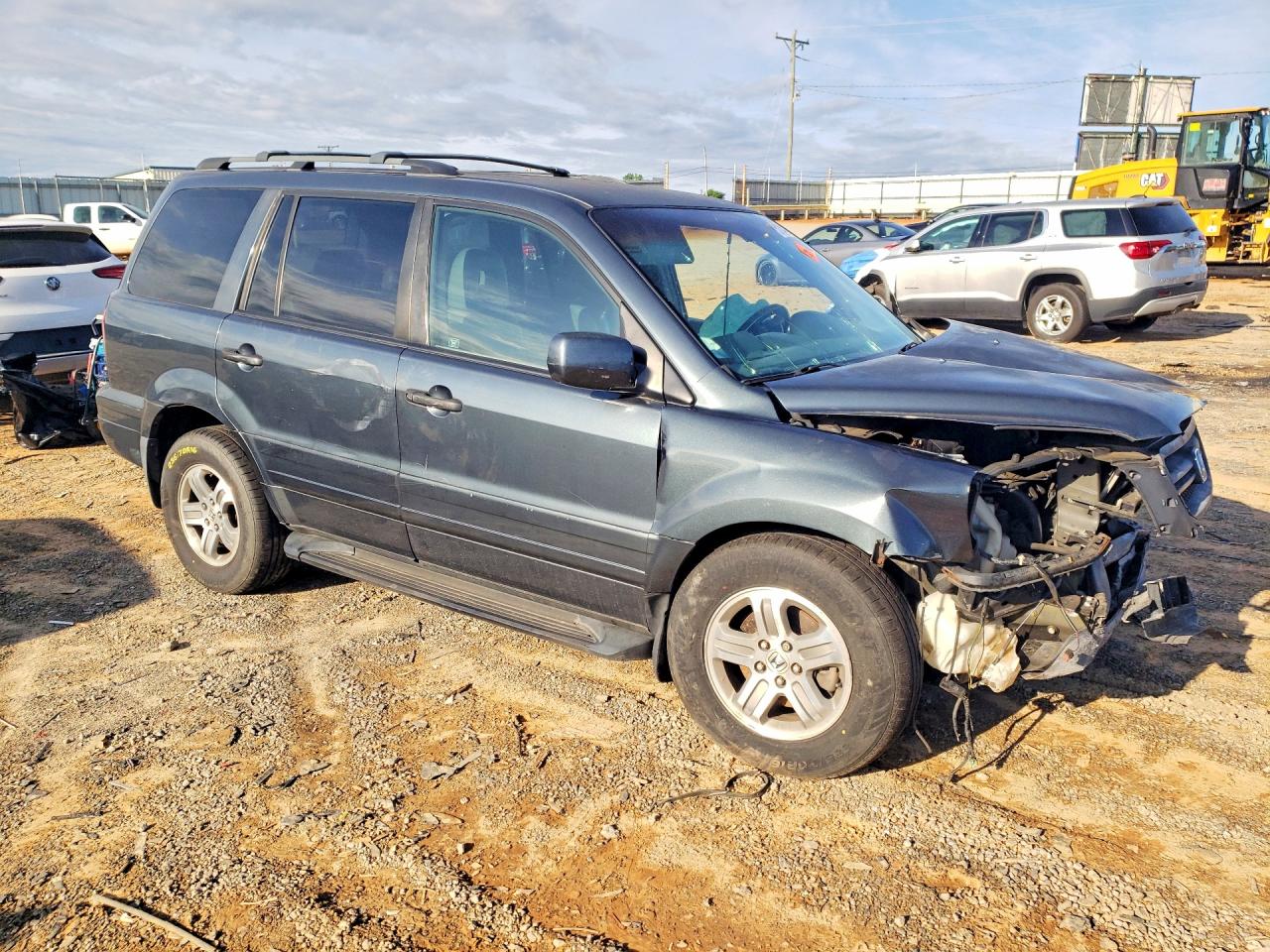 2004 Honda Pilot Exl Gray vin: 5FNYF18674B005266