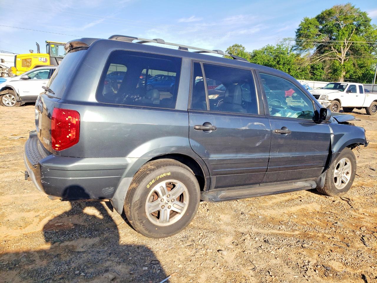 2004 Honda Pilot Exl Gray vin: 5FNYF18674B005266