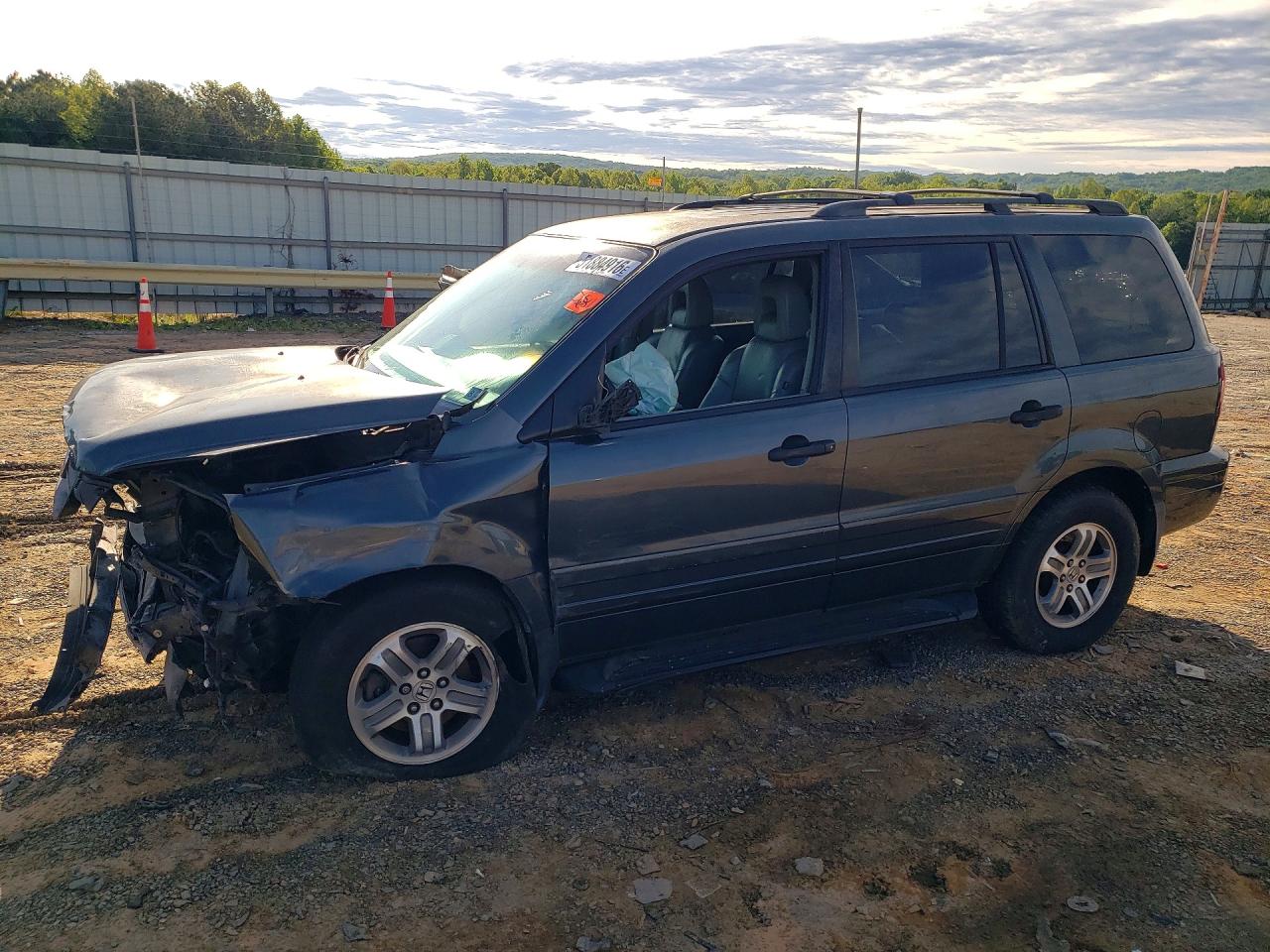 2004 Honda Pilot Exl Gray vin: 5FNYF18674B005266