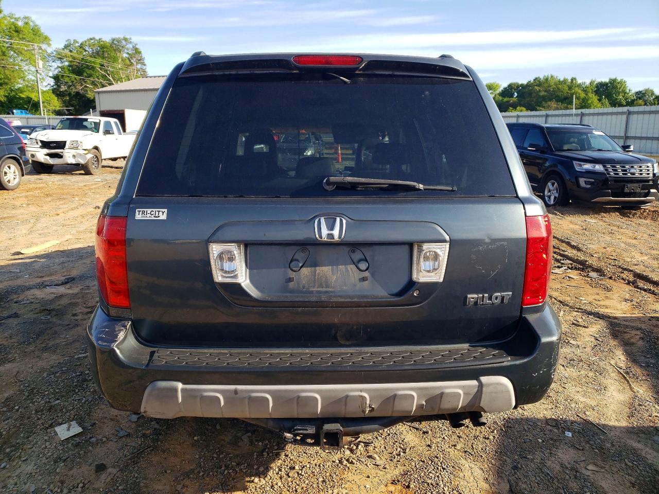 2004 Honda Pilot Exl Gray vin: 5FNYF18674B005266