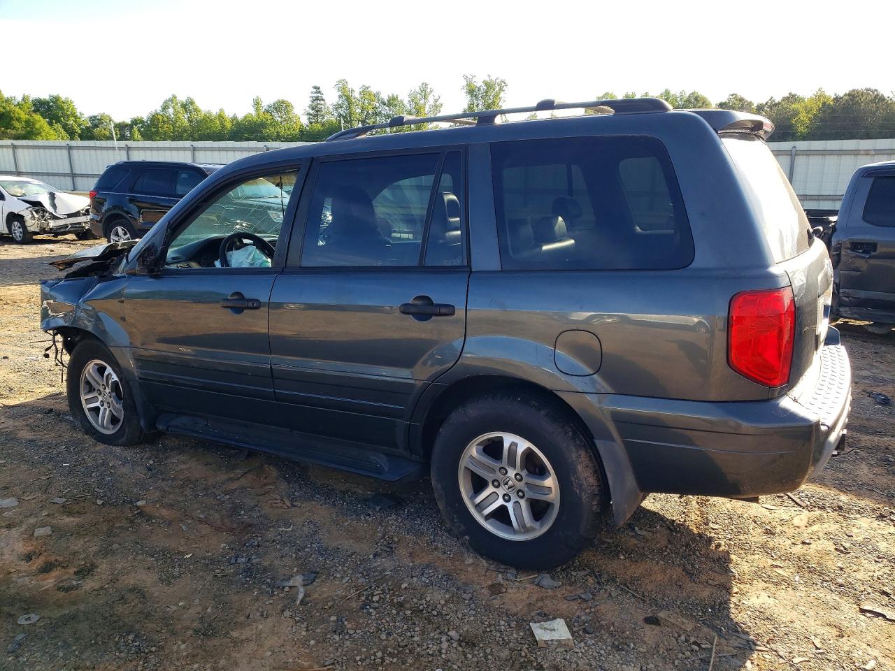 2004 Honda Pilot Exl Gray vin: 5FNYF18674B005266