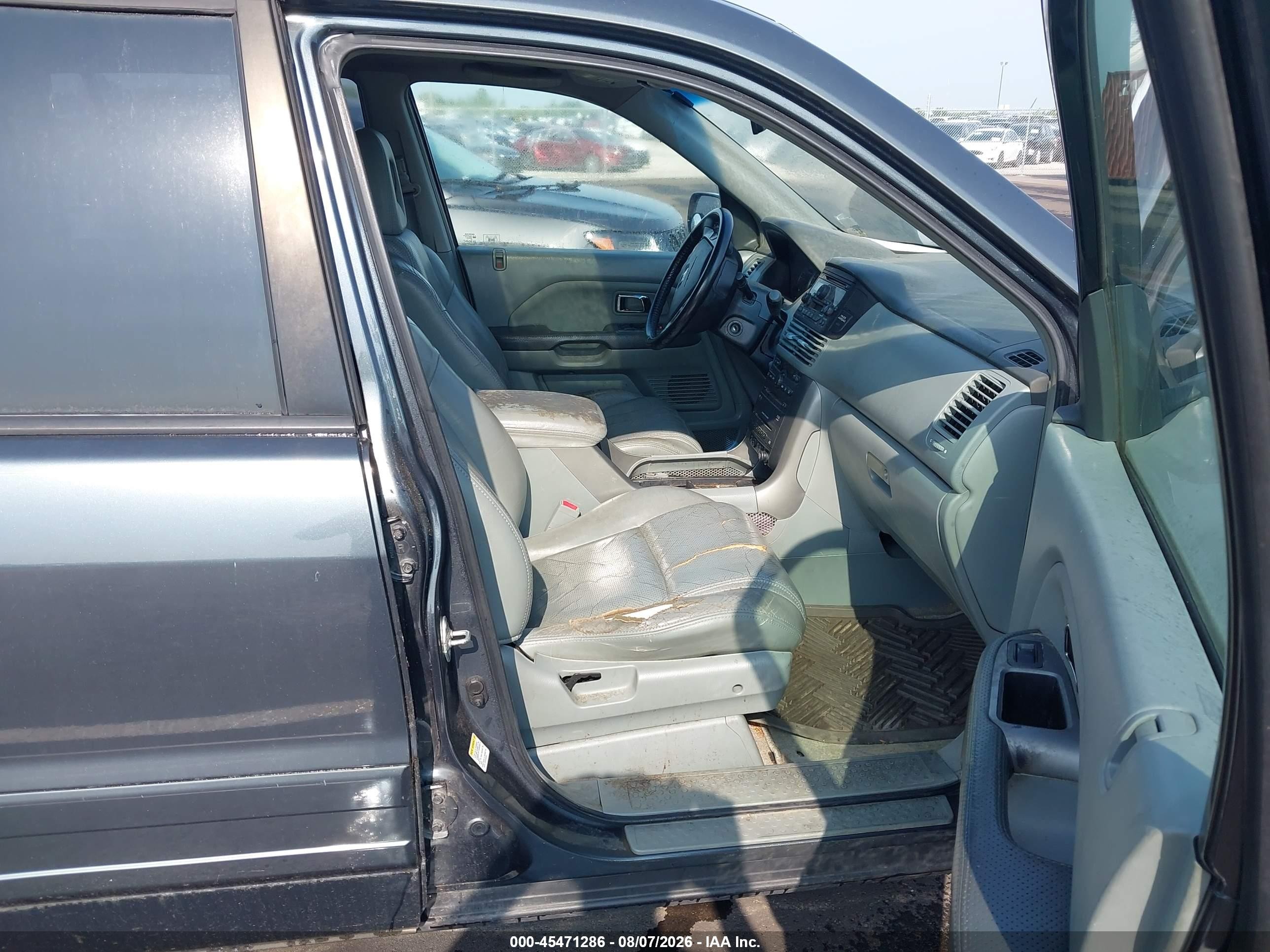 2005 Honda Pilot Ex-l Green vin: 5FNYF18675B016463