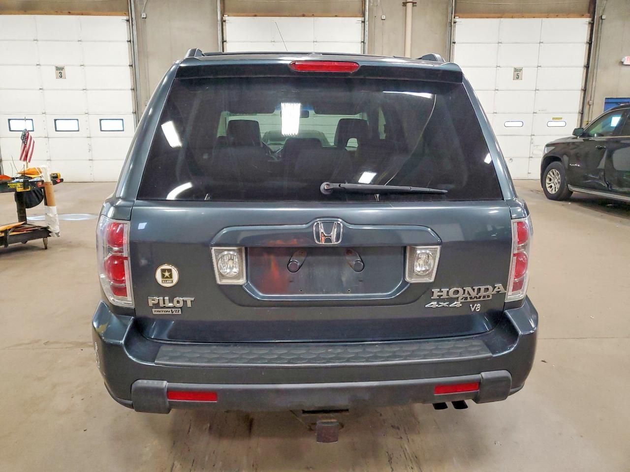 2006 Honda Pilot Ex Gray vin: 5FNYF18676B009515