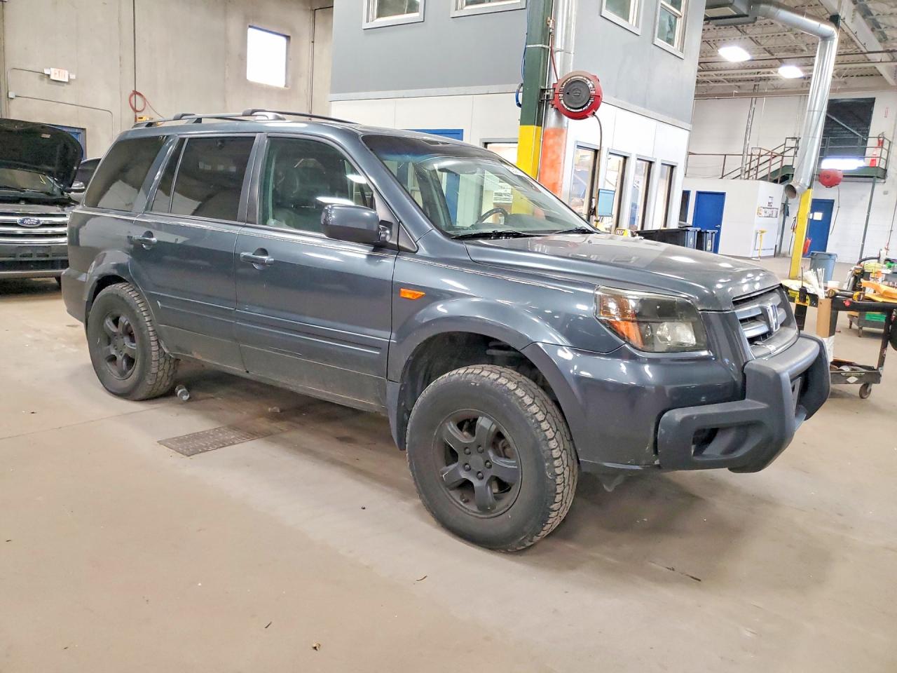 2006 Honda Pilot Ex Gray vin: 5FNYF18676B009515