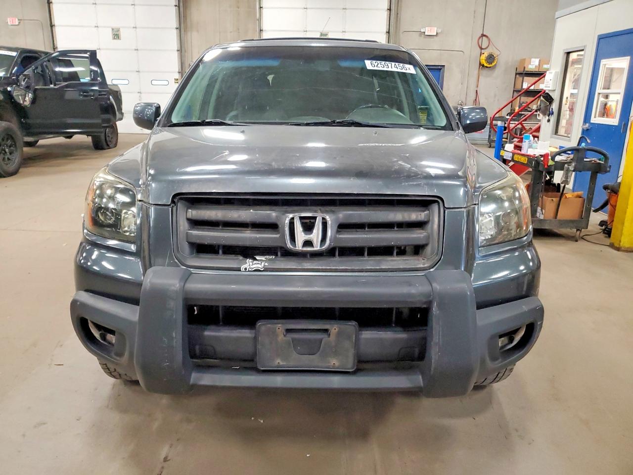 2006 Honda Pilot Ex Gray vin: 5FNYF18676B009515