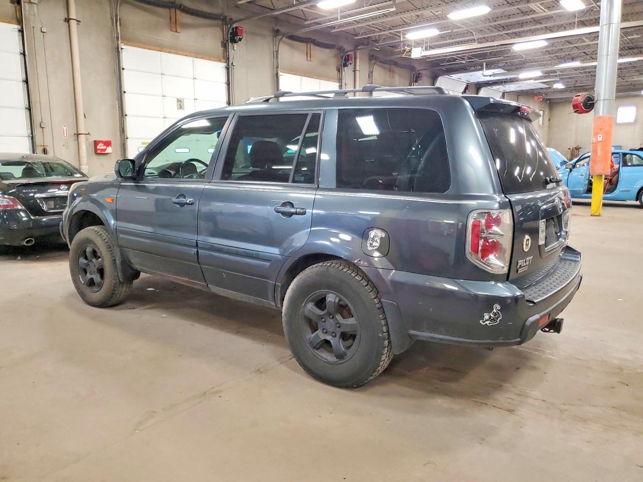 2006 Honda Pilot Ex Gray vin: 5FNYF18676B009515