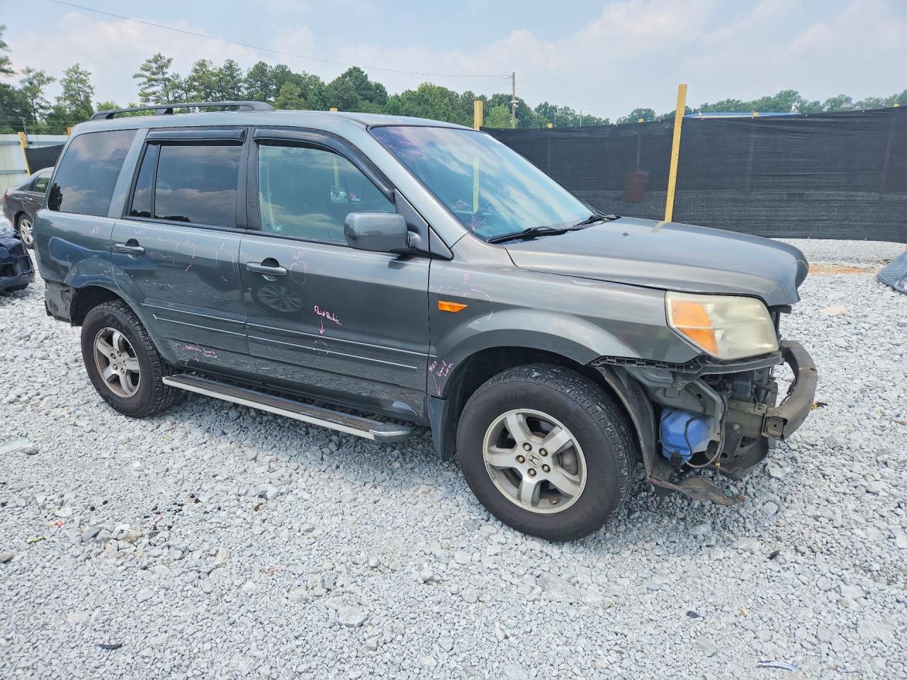 2007 Honda Pilot Exl Угольный vin: 5FNYF18677B030365