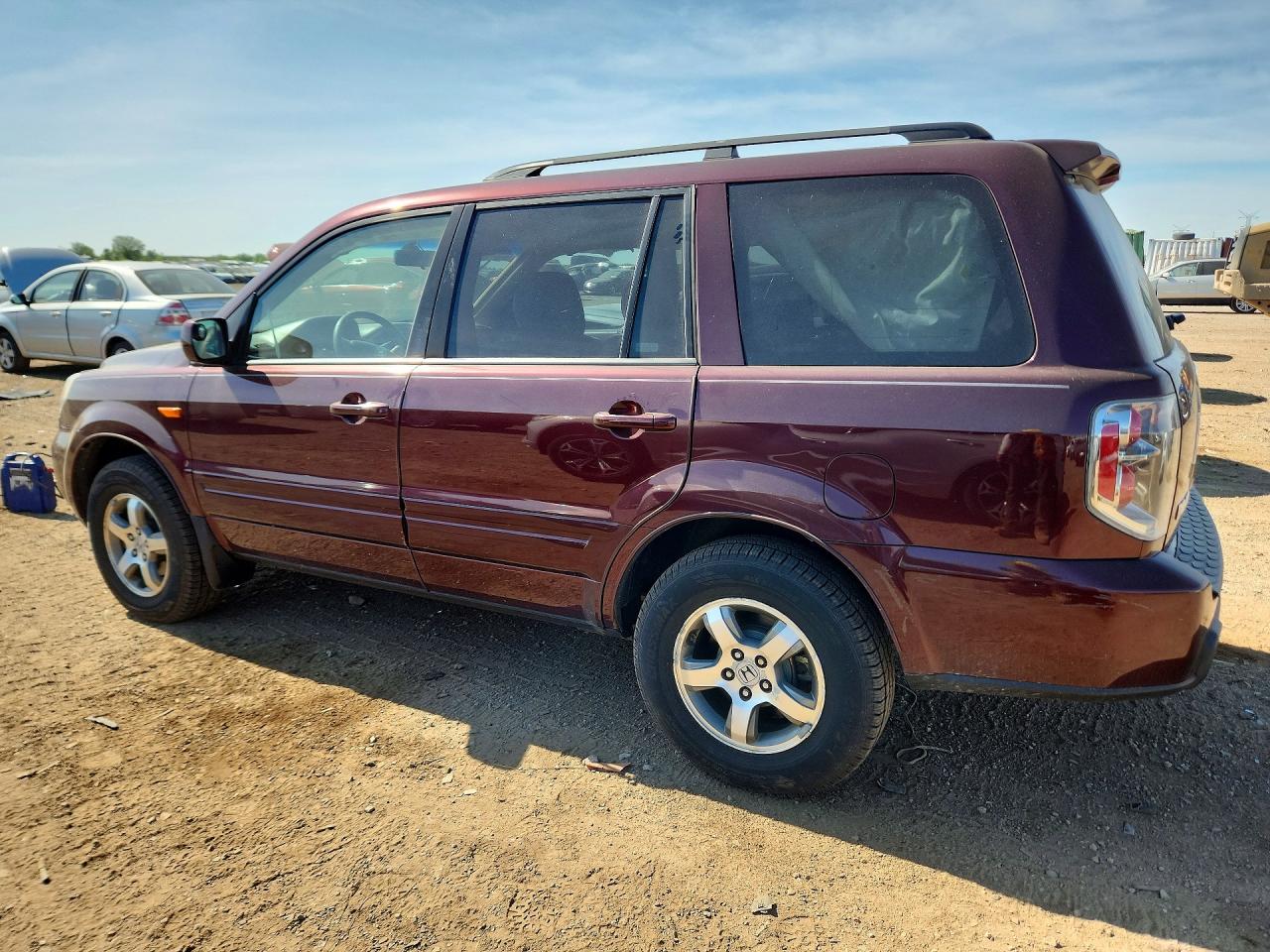 2008 Honda Pilot Exl Burgundy vin: 5FNYF18678B002874