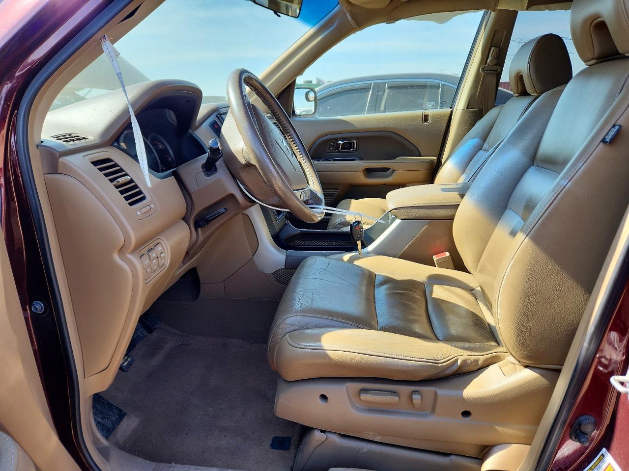2008 Honda Pilot Exl Burgundy vin: 5FNYF18678B002874
