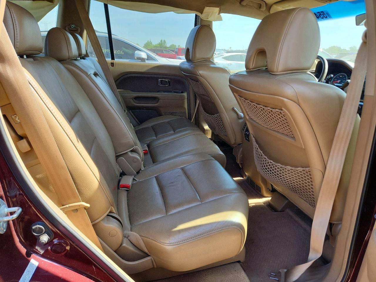2008 Honda Pilot Exl Burgundy vin: 5FNYF18678B002874