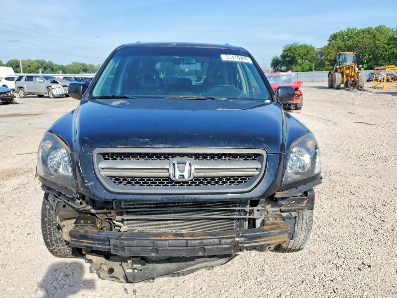 2005 Honda Pilot Exl Black vin: 5FNYF18685B058611