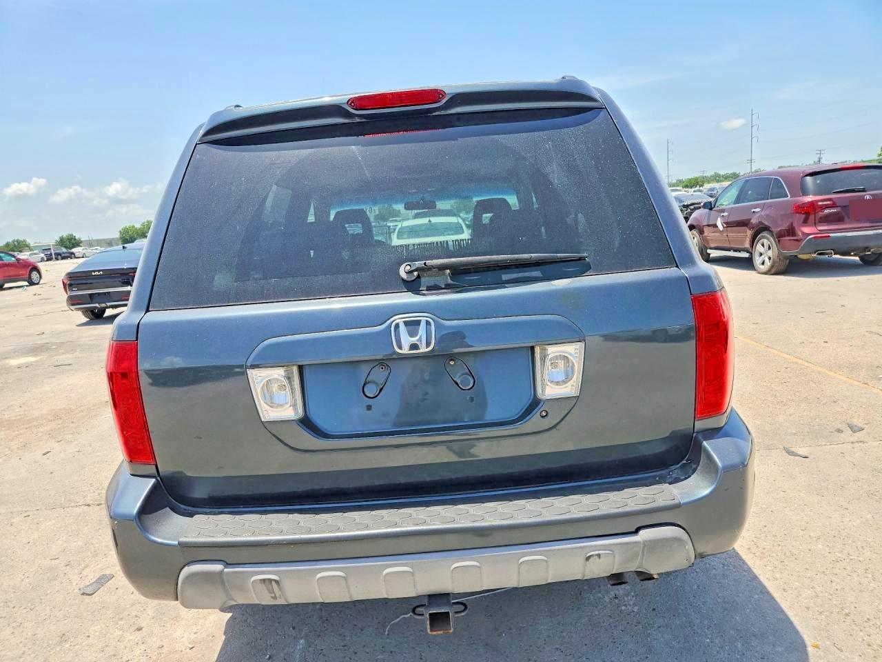 2005 Honda Pilot Exl Gray vin: 5FNYF18685B061203