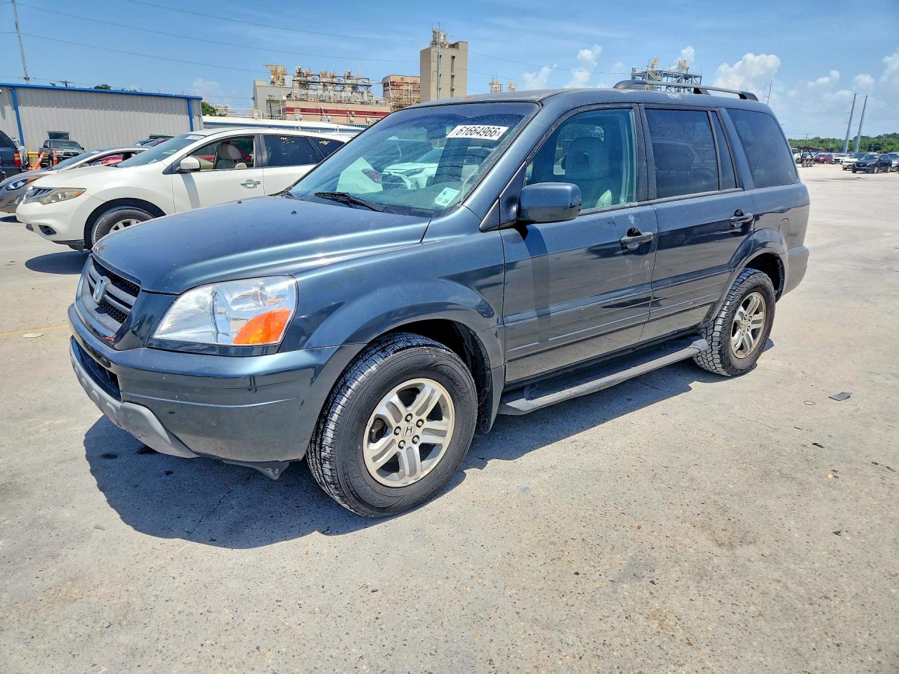 2005 Honda Pilot Exl Gray vin: 5FNYF18685B061203