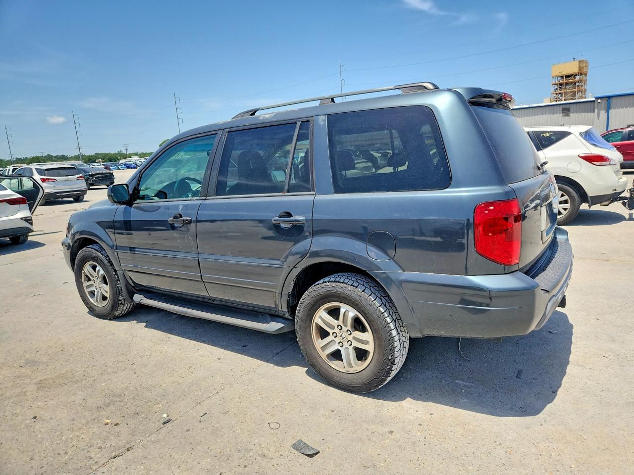 2005 Honda Pilot Exl Gray vin: 5FNYF18685B061203