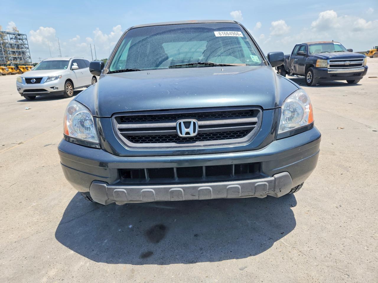 2005 Honda Pilot Exl Gray vin: 5FNYF18685B061203