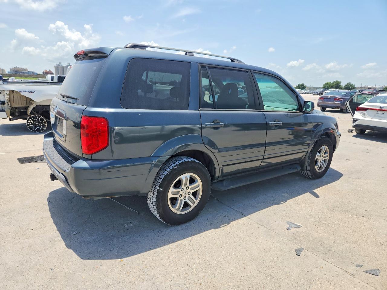 2005 Honda Pilot Exl Gray vin: 5FNYF18685B061203