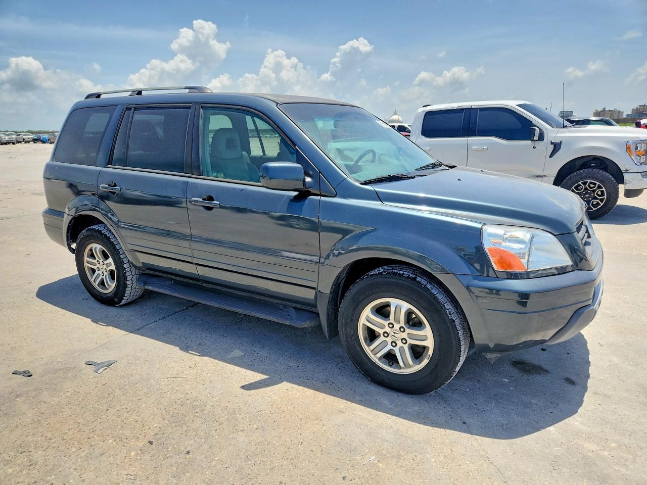 2005 Honda Pilot Exl Gray vin: 5FNYF18685B061203