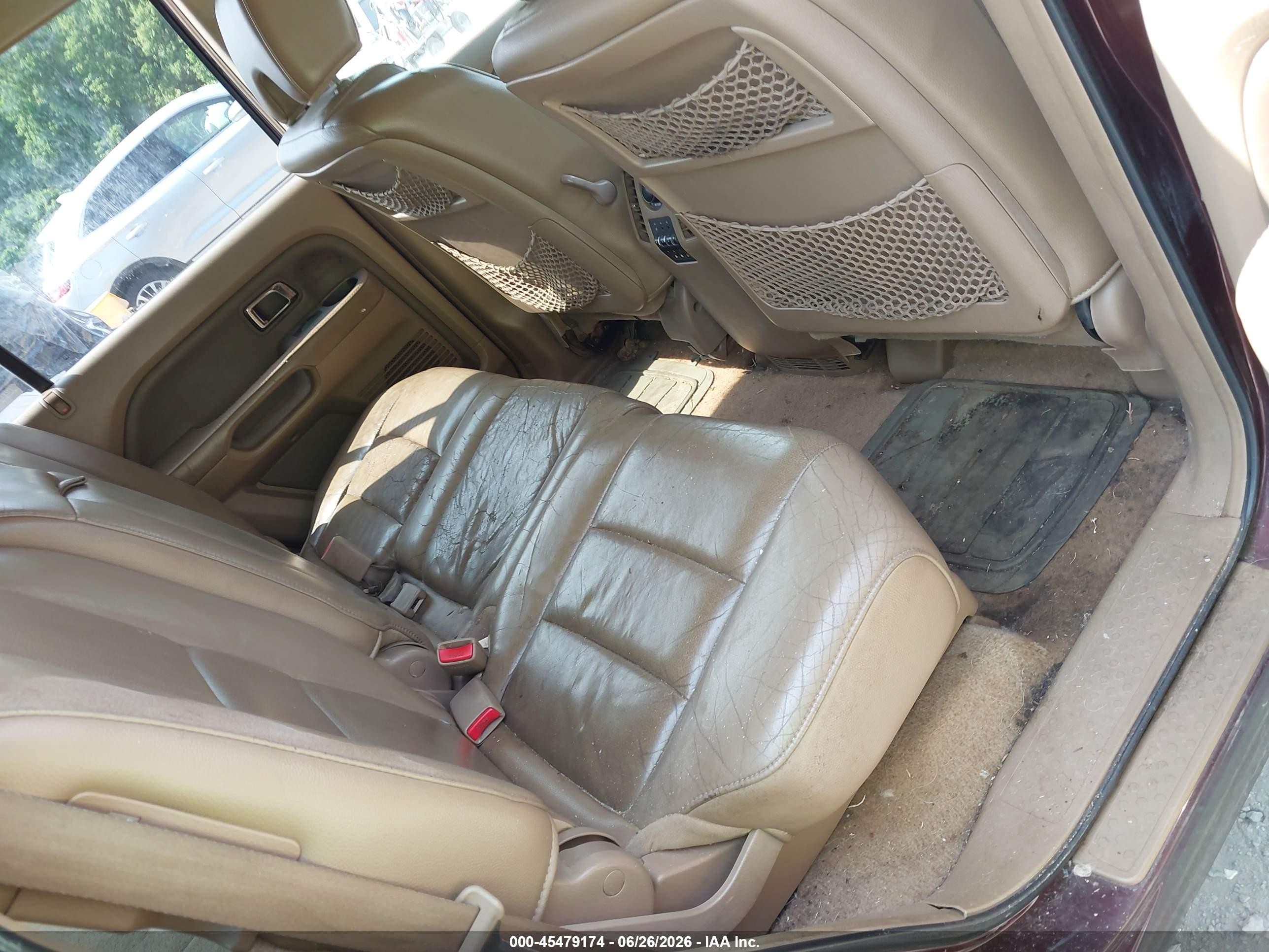 2007 Honda Pilot Ex-l Темно-бордовый vin: 5FNYF18687B002249