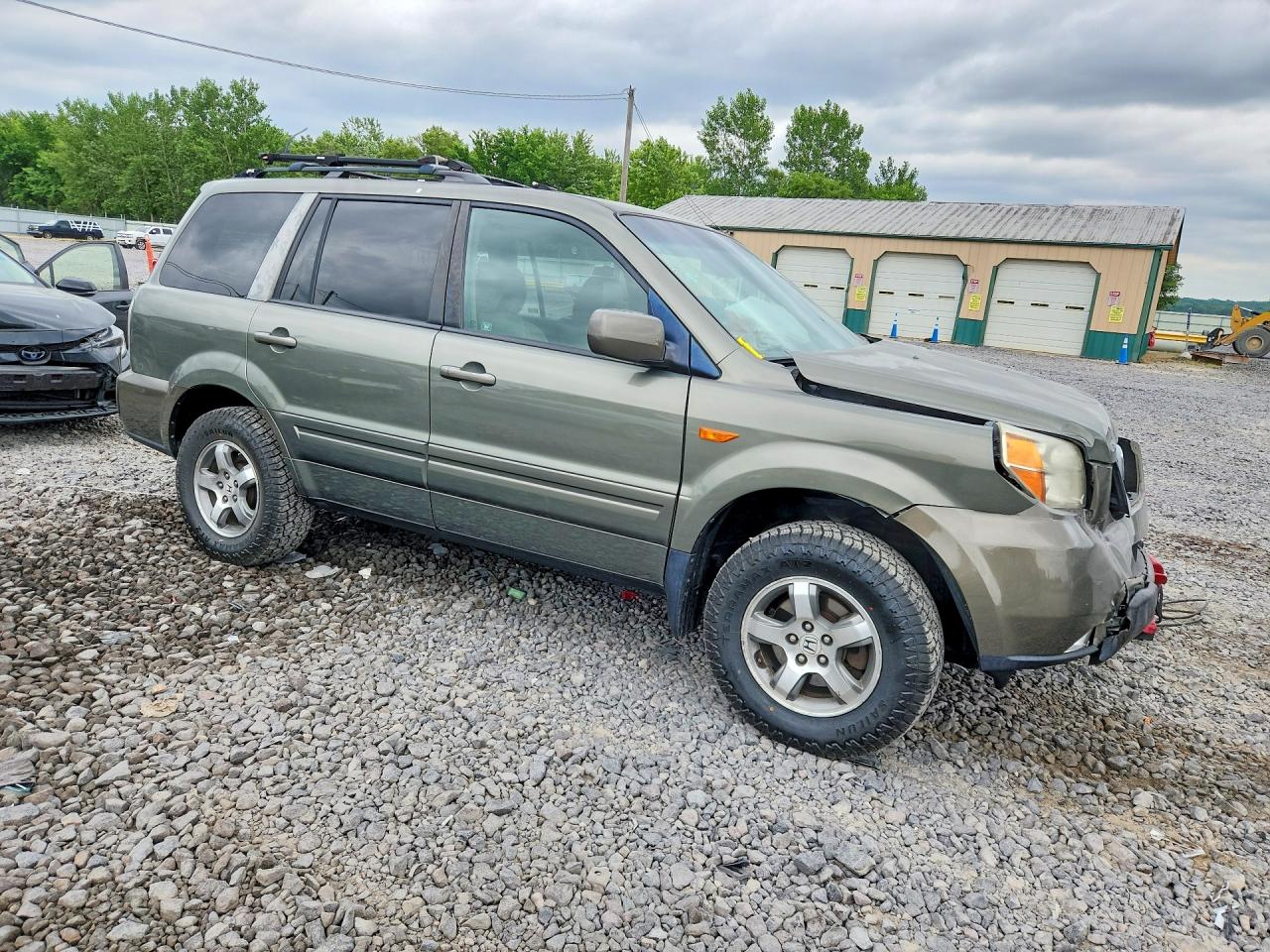 2008 Honda Pilot Exl Green vin: 5FNYF18688B010286